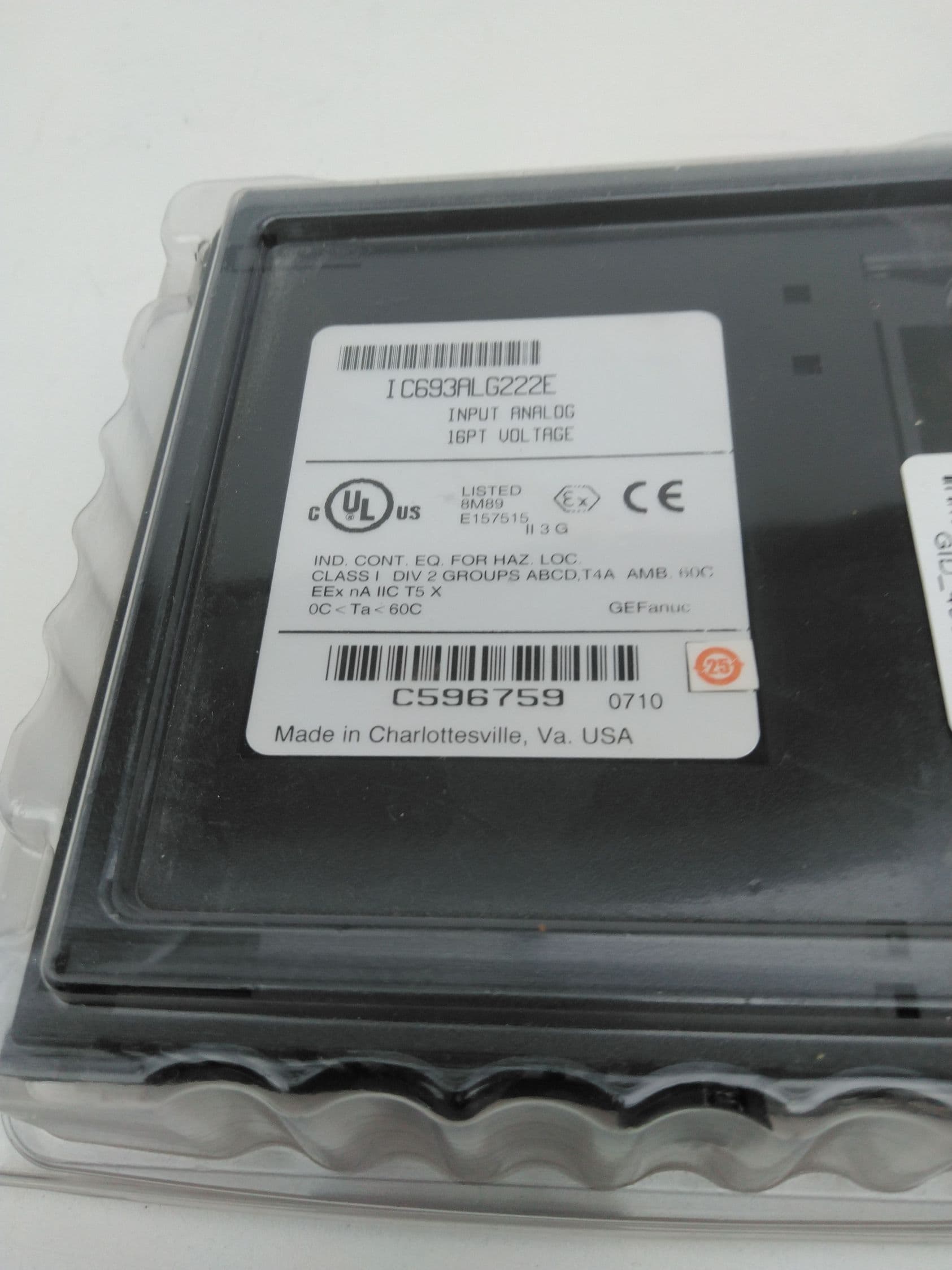 GE Fanuc IC693ALG222E Analog Input Module 16-Point
