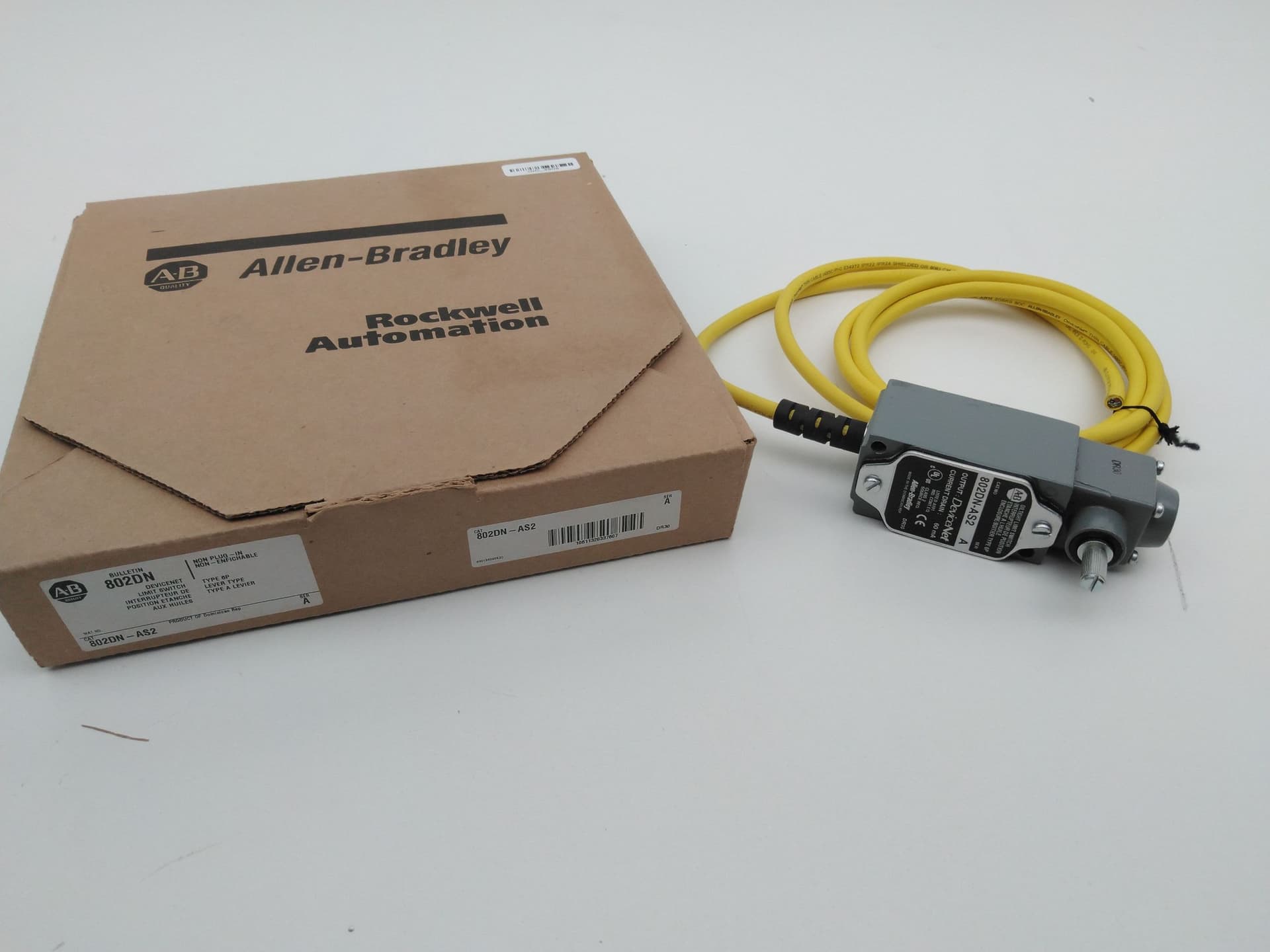 Allen-Bradley 802DN-AS2 Devicenet Limit Switch, SER A