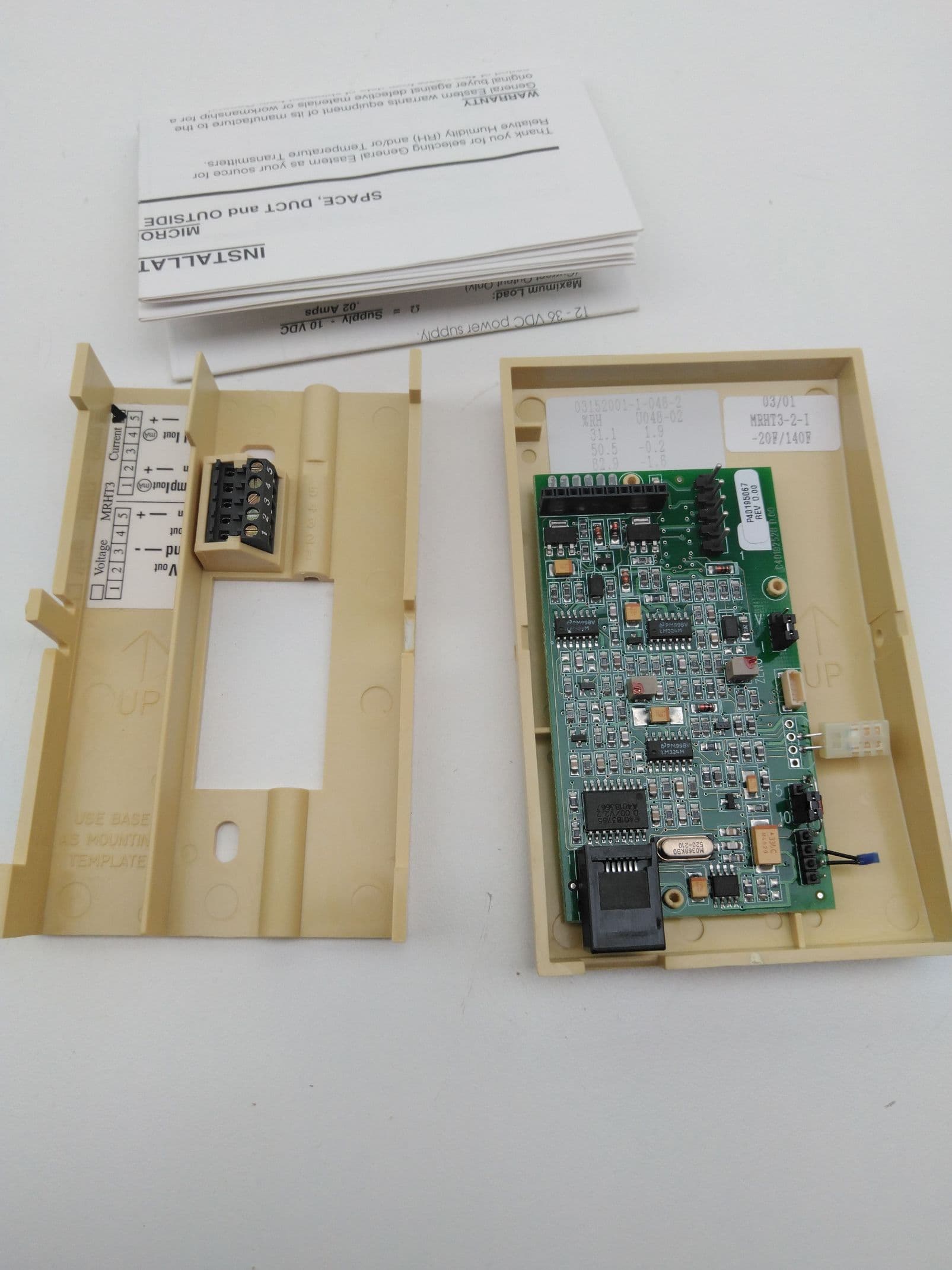 General Eastern MRH-2-S-T Microline RH Humidity Transmitter 4-20mA
