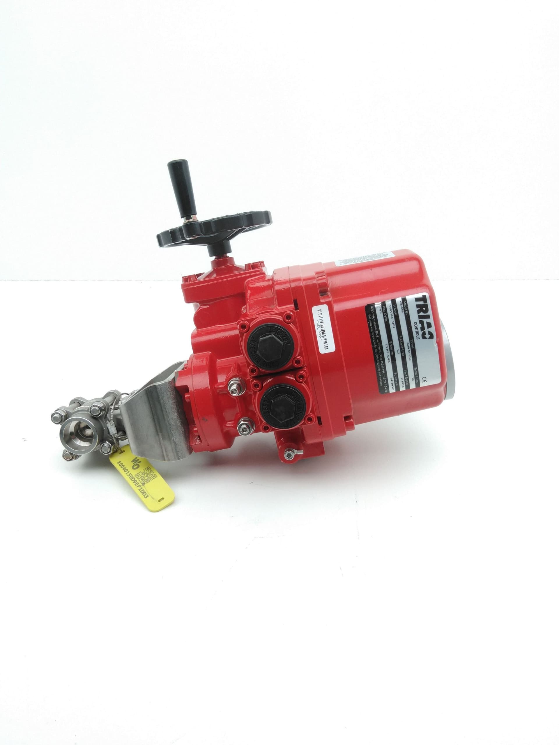 Triac Controls WE-690 Electric Actuator w/ 3/4"SS Ball Valve