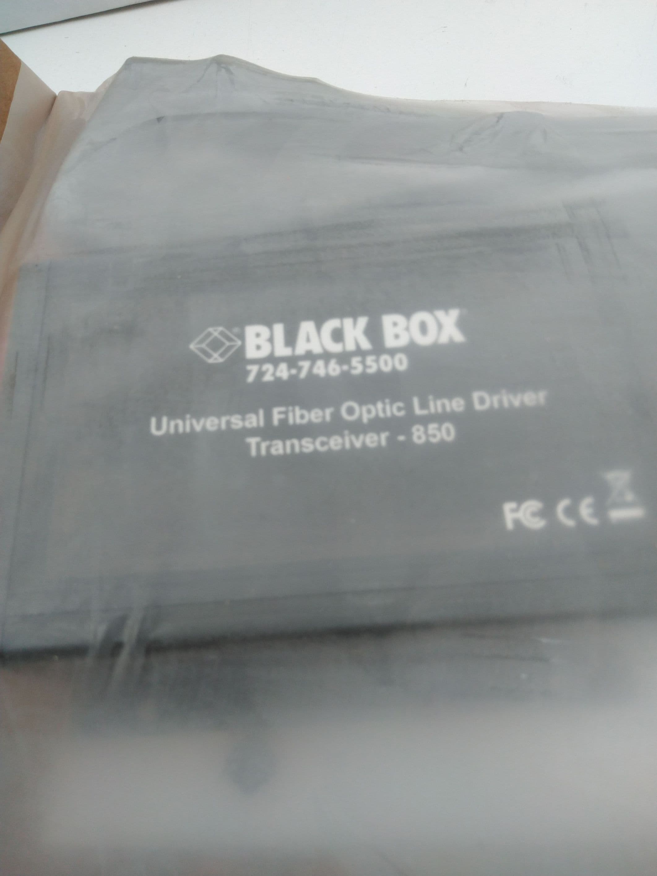 Black Box MD650A-85 Universal Fiber Optic Line Driver, RS-232, RS-422, RS-485