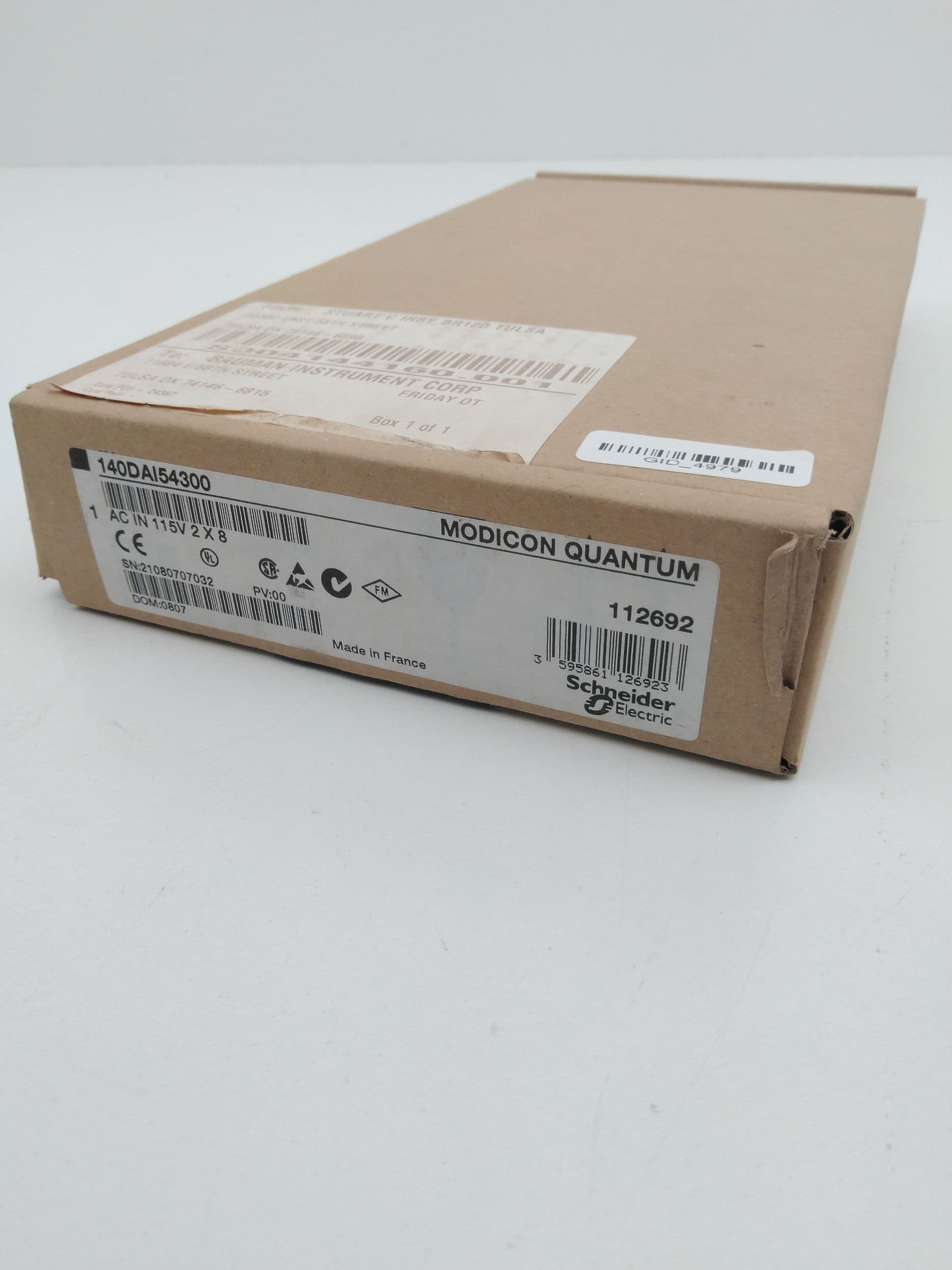 Schneider Electric 140DAI54300 Discrete Input Module Modicon Quantum 2X8 115VAC