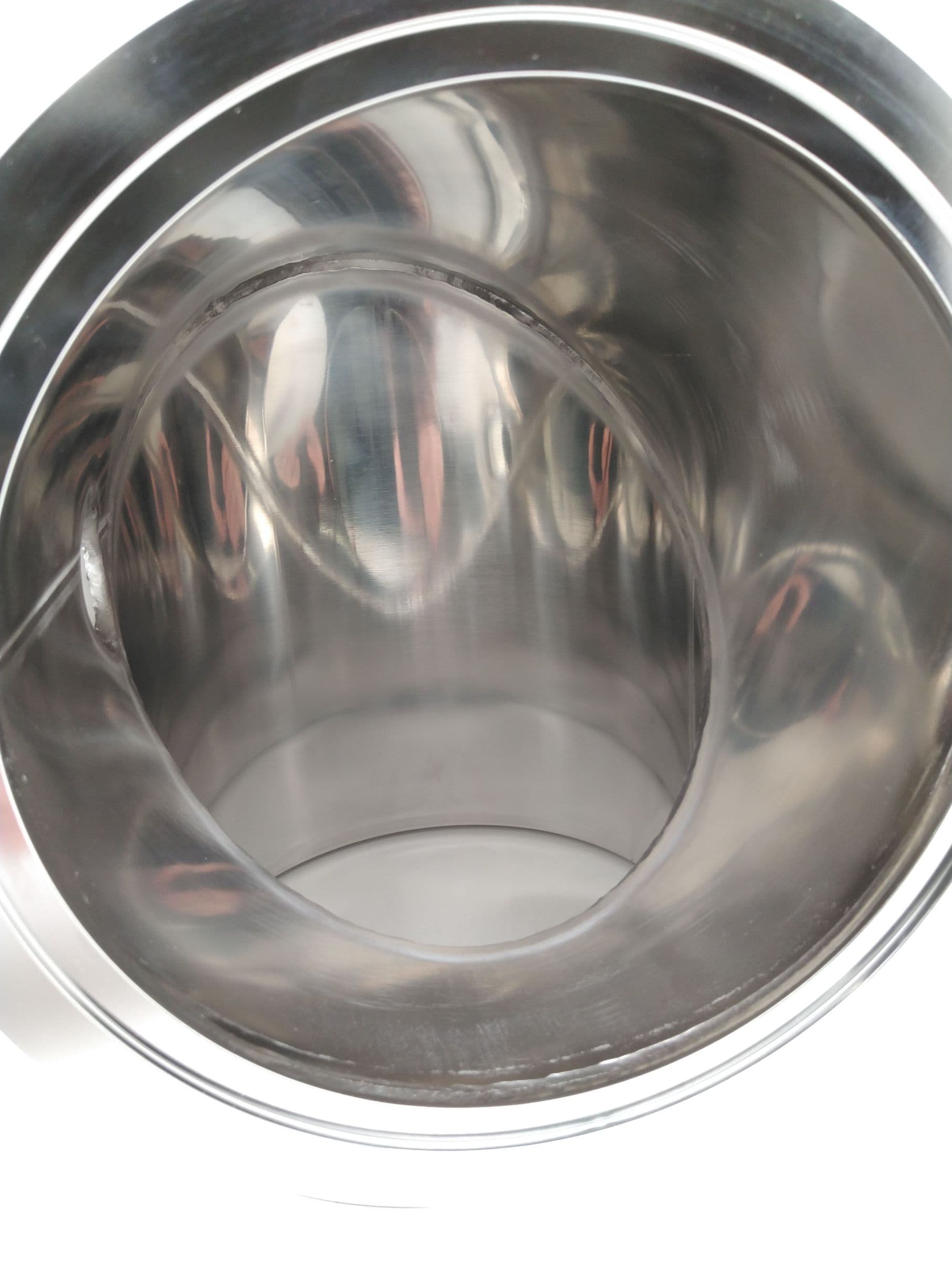 Polished Stainless Steel Mitered Elbow 90 ISO K 200 Vacuum Fitting