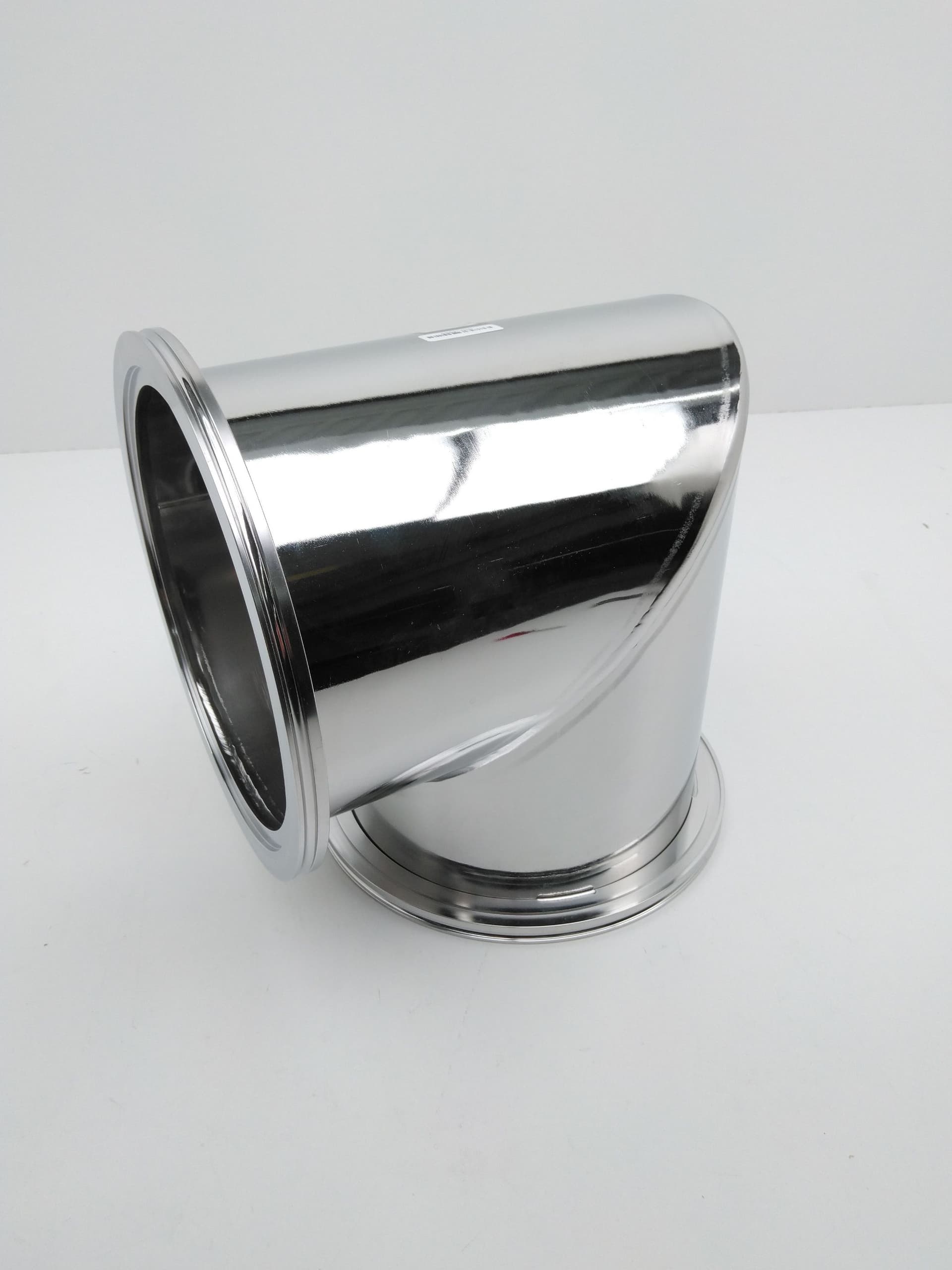 Polished Stainless Steel Mitered Elbow 90 ISO K 200 Vacuum Fitting