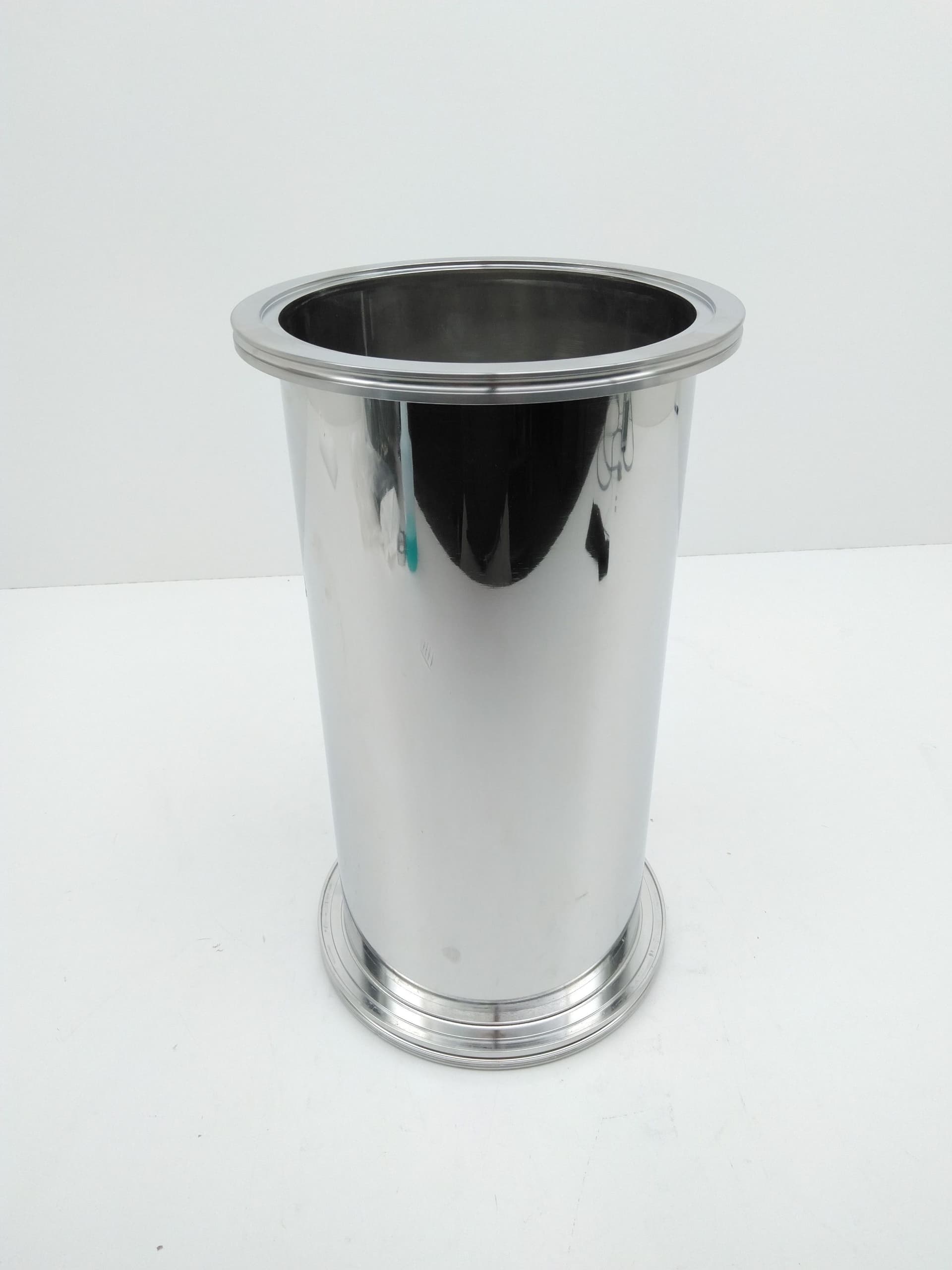 Polished Stainless Steel ISO 200 Vacuum Nipple 16"