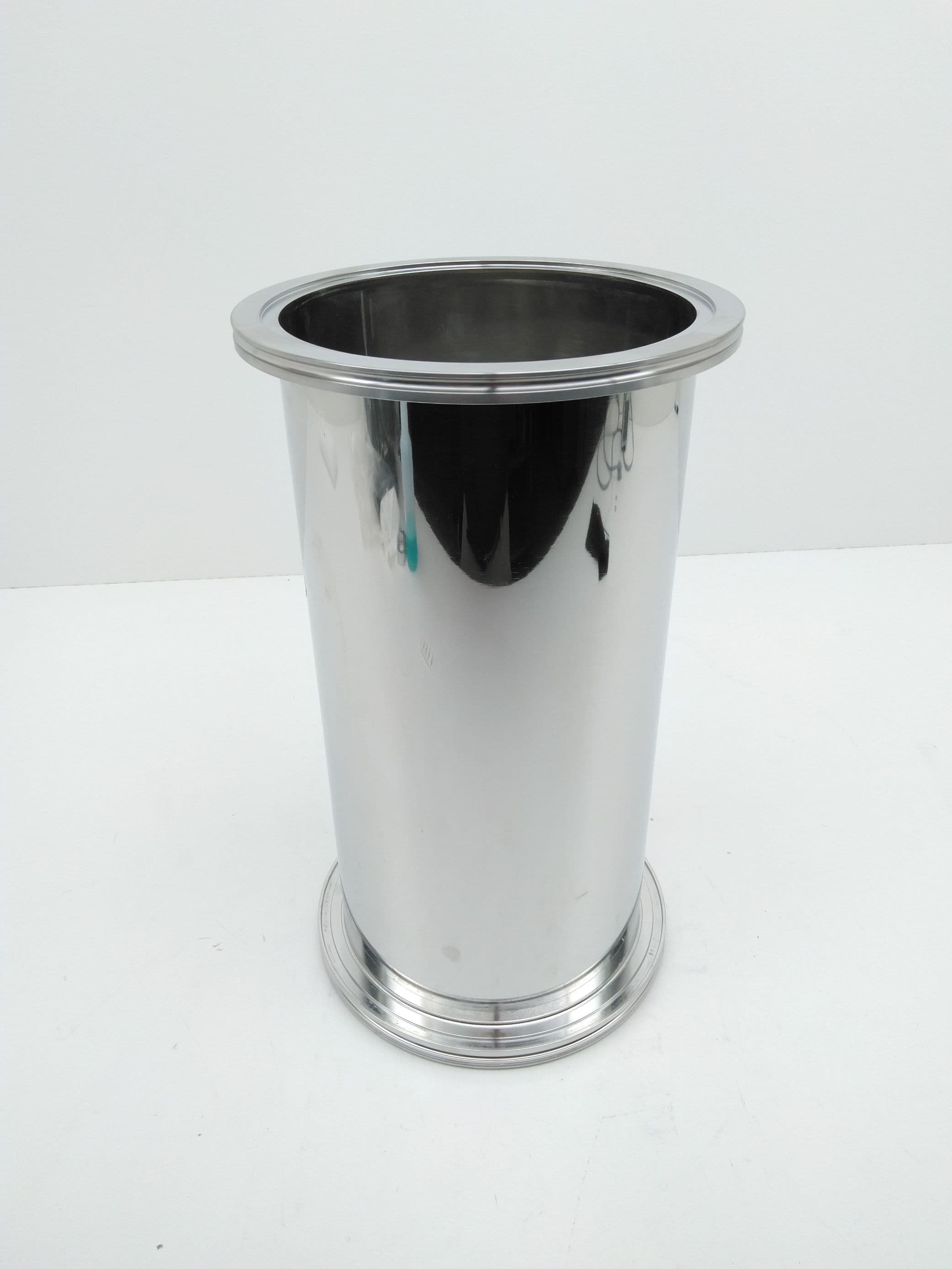 Polished Stainless Steel ISO 200 Vacuum Nipple 16"