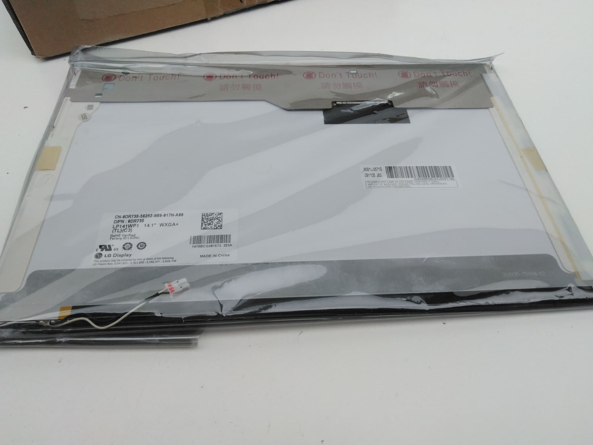 LG Display 0DR738 LP141WP1 (TL) (C3) 14.1" WXGA+ Laptop Replacement Screen