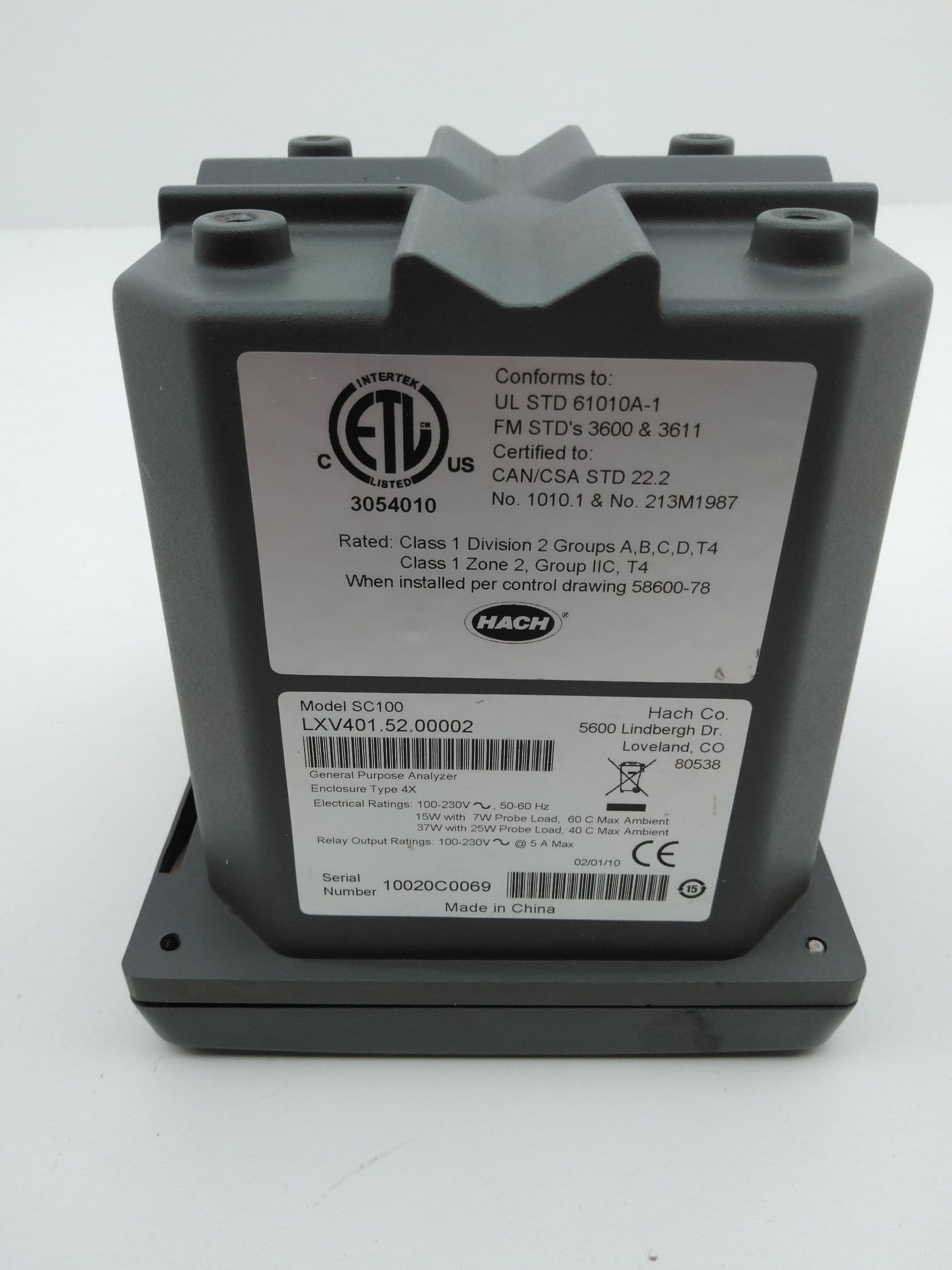 Hach LXV401.52.00002 SC100 General Purpose Analyzer Controller