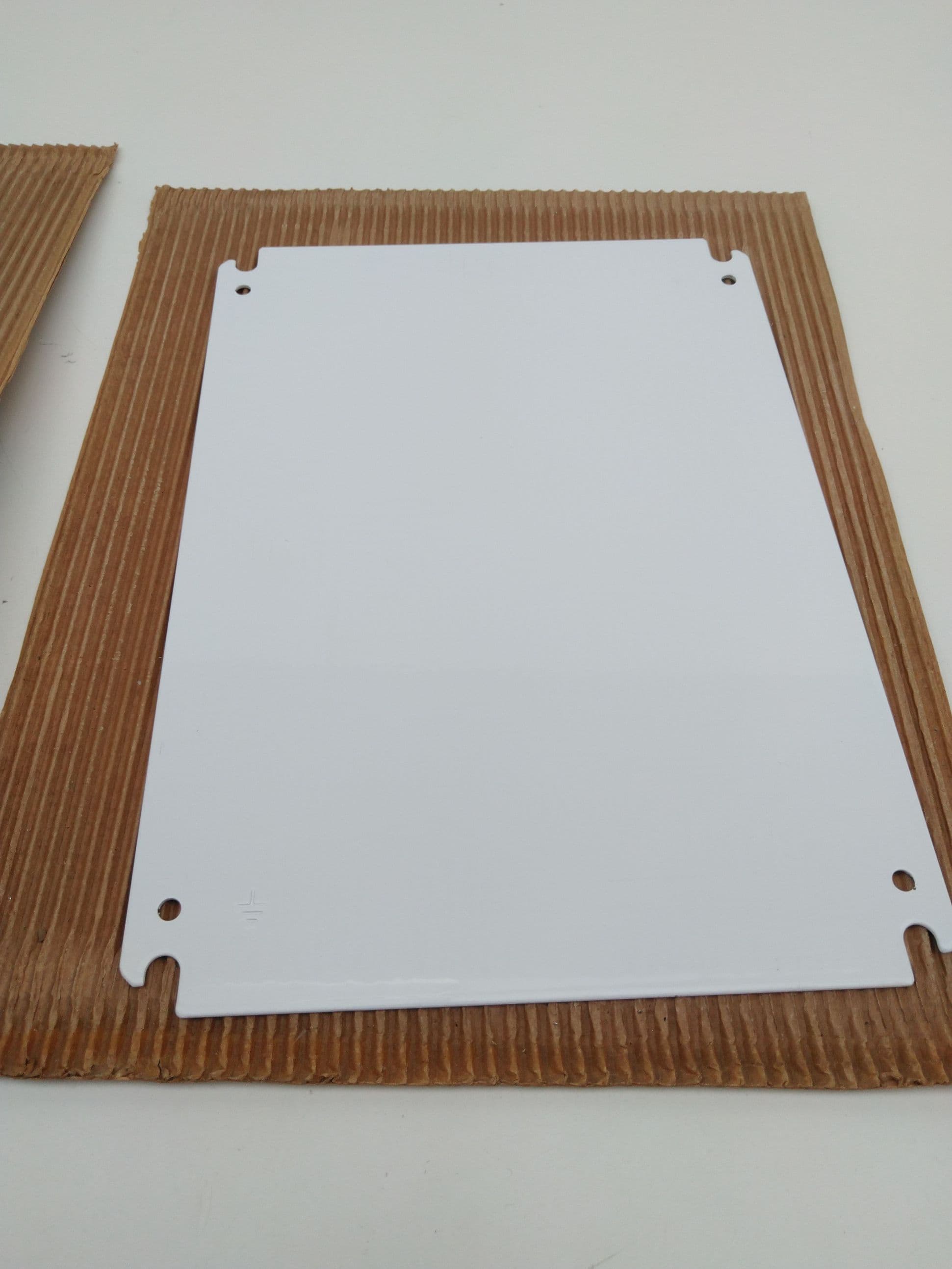 Hoffman Enclosures CP1612 Concept Panel, Steel, White, 14.2"L x 10.2"W
