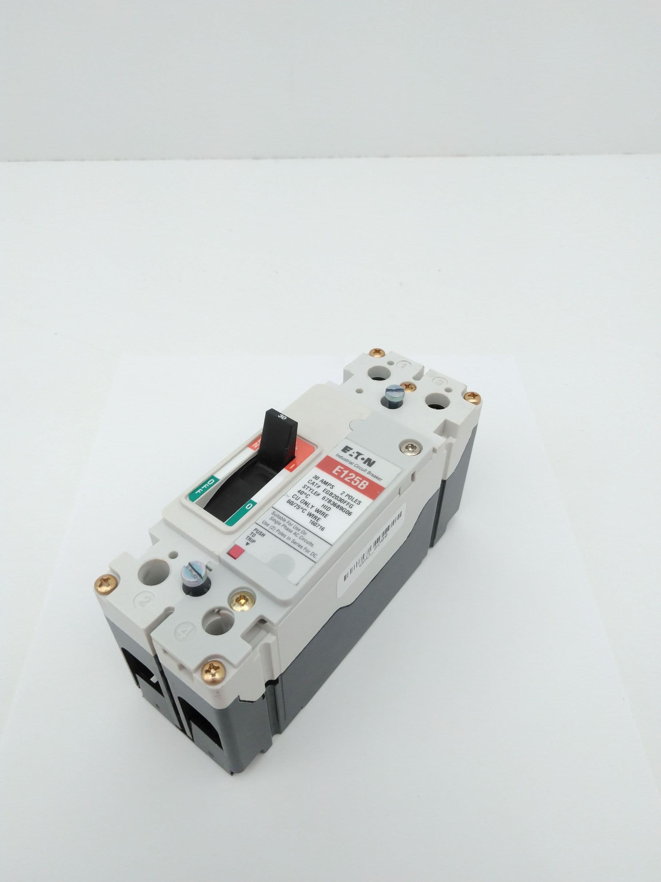 Eaton EGB2030FFG Circuit Breaker, 30A, 2P, E125B