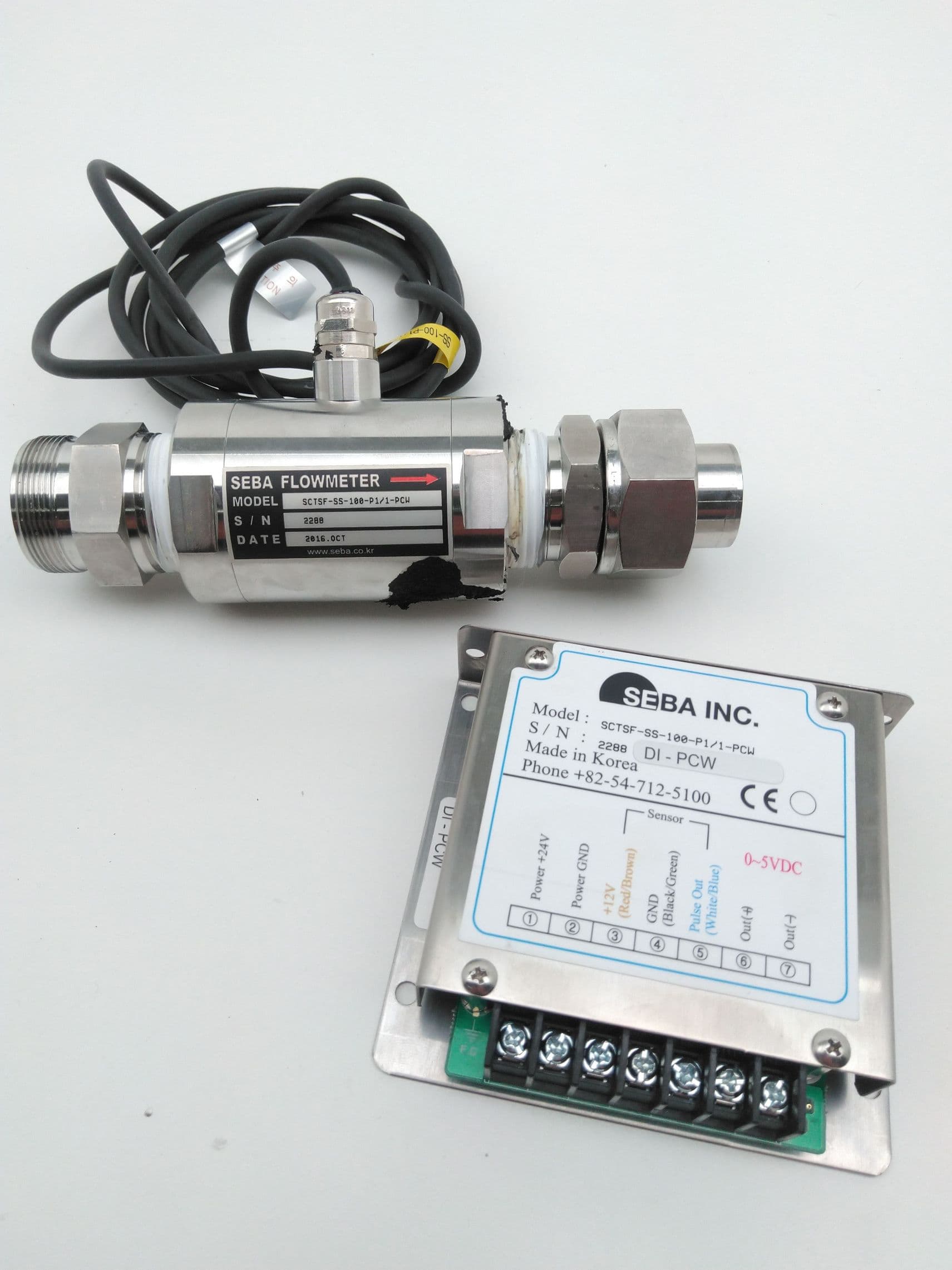 Seba SCTSF-SS-100-P1/1-PCW Turbine Flow Meter and Controller
