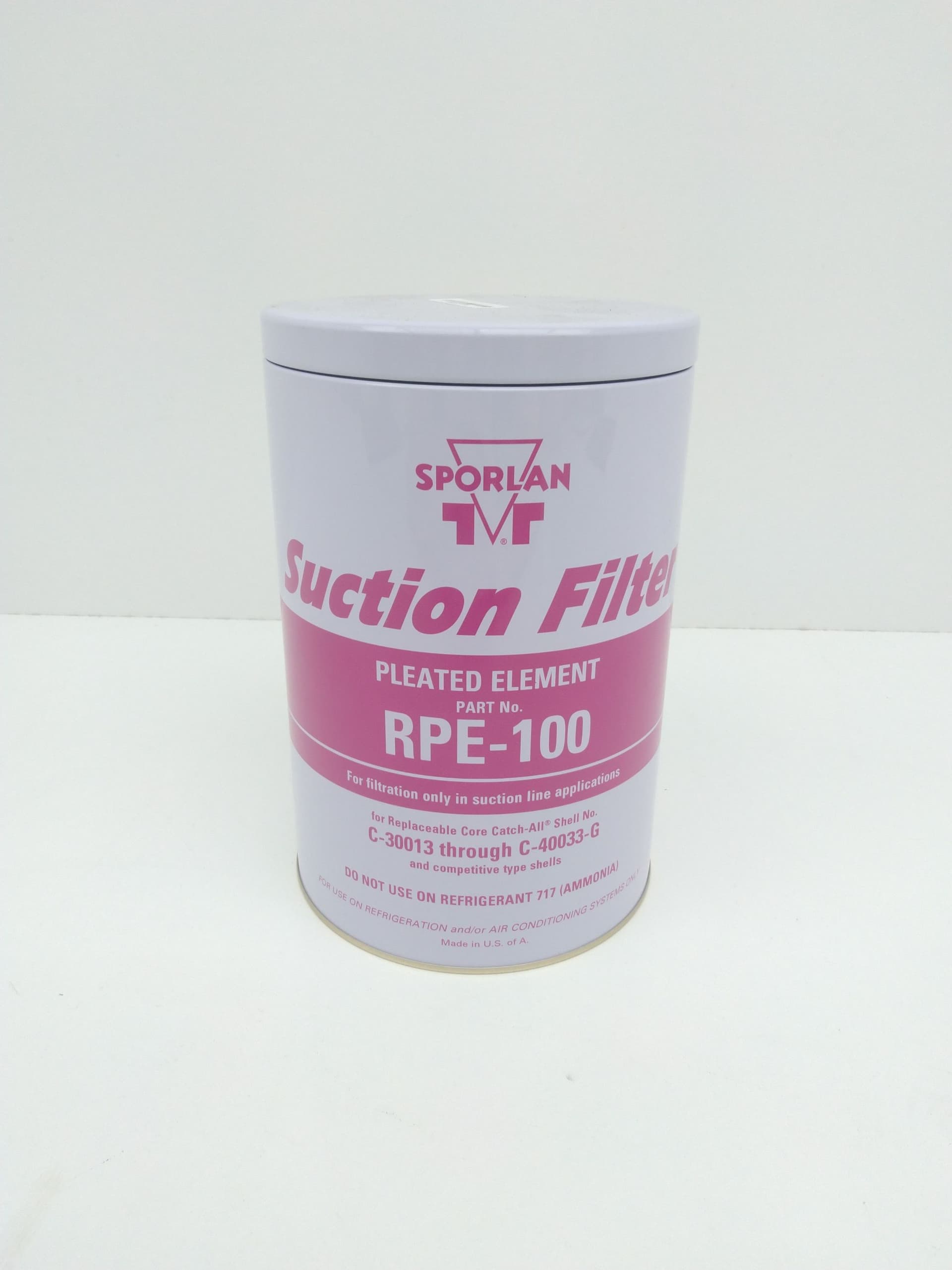 Sporlan / Parker RPE-100 Suction Filter Pleated Element