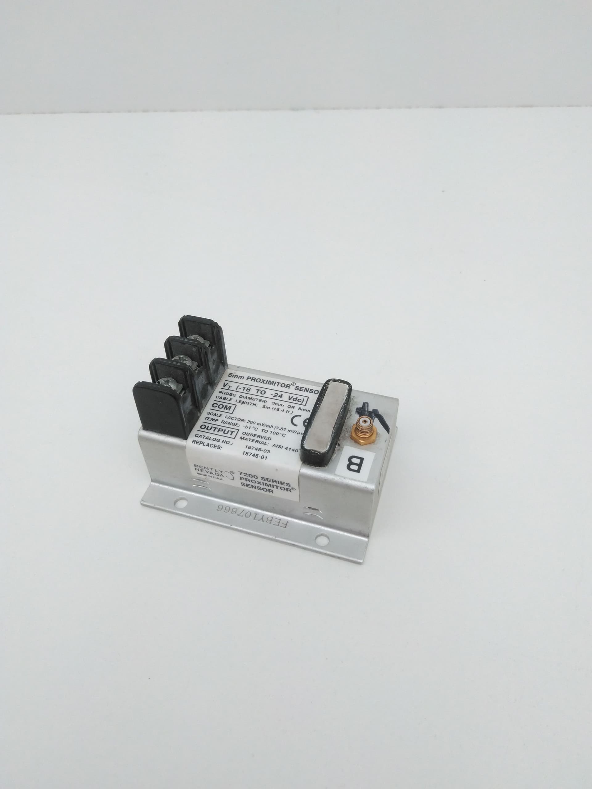 Bently Nevada 18745-03 5mm Proximitor Sensor 7200 Series