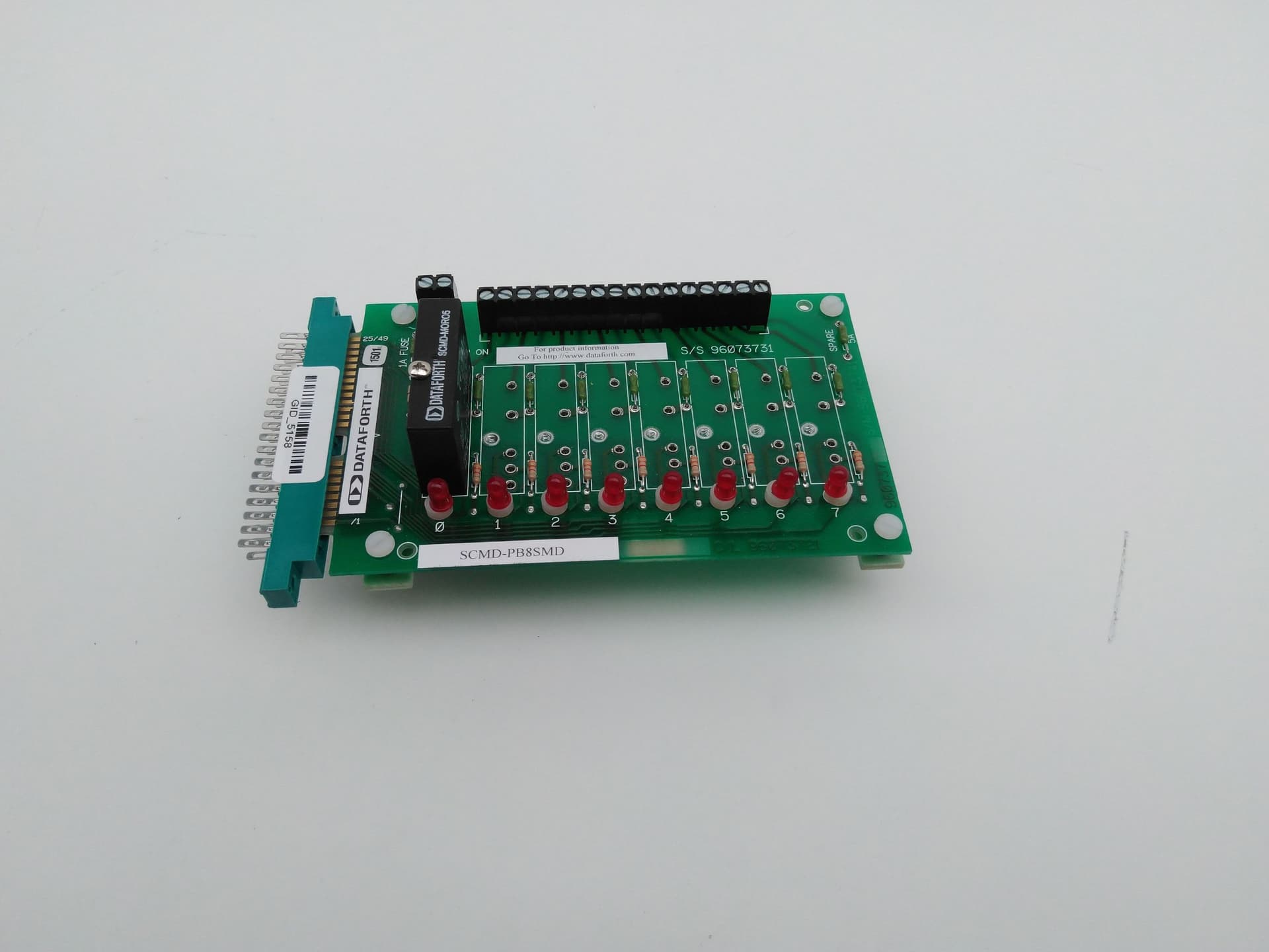 DATAFORTH SCMD-PB8SMD 8 Channel Back Panel, Miniature, DIN Mount