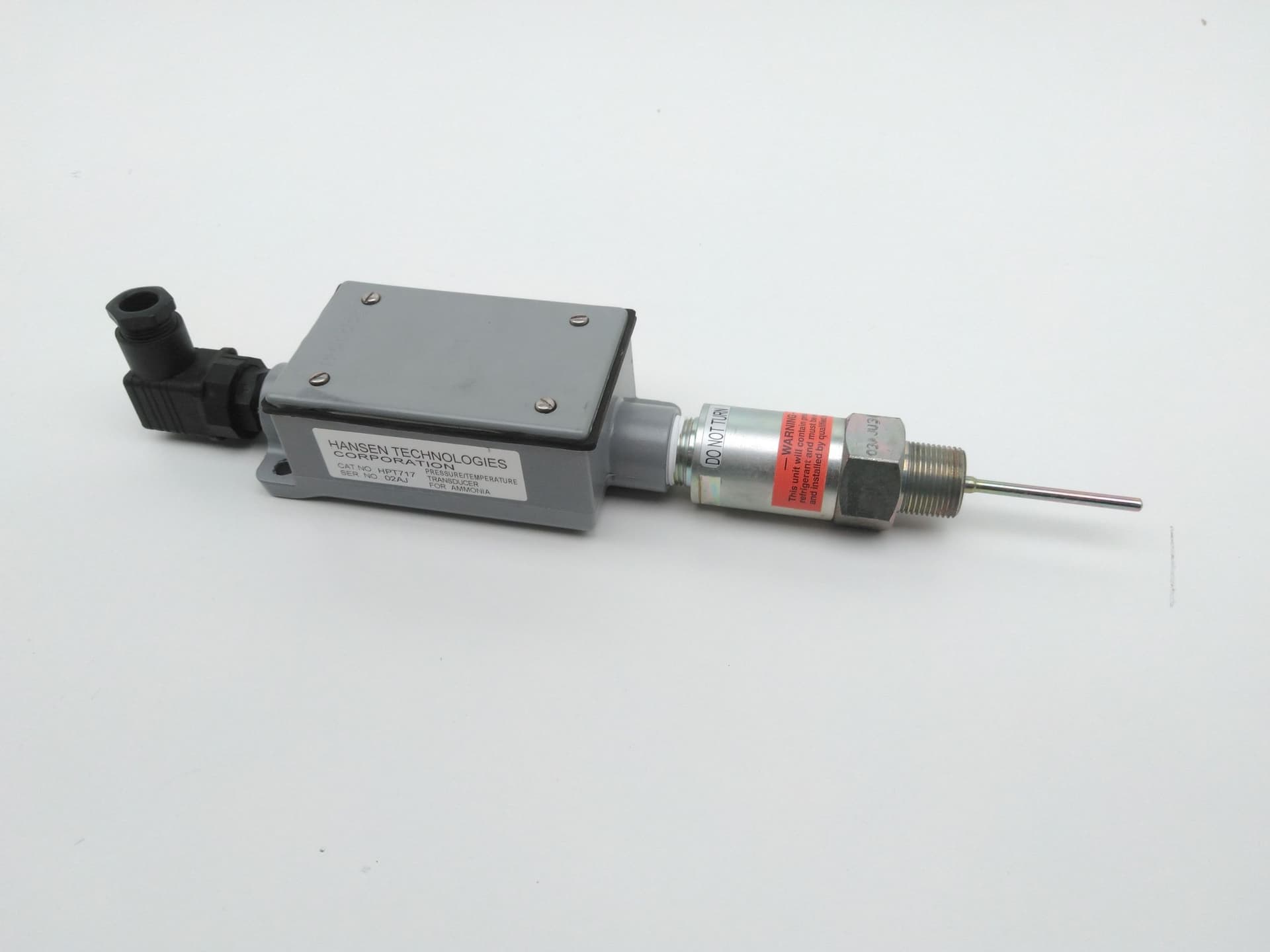 Hansen Technologies HPT717 Pressure / Temperature Transducer For Ammonia, 3/4"