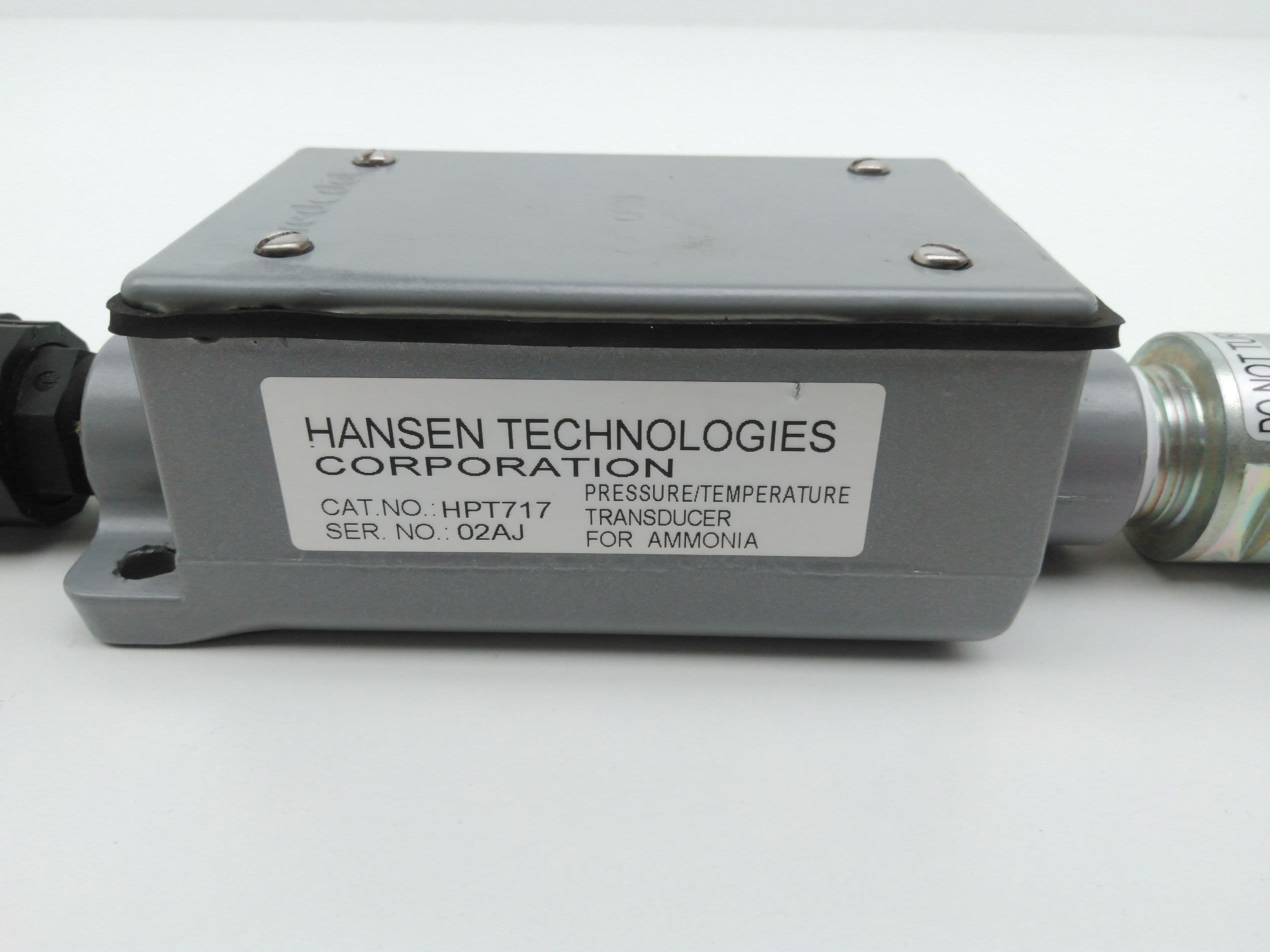 Hansen Technologies HPT717 Pressure / Temperature Transducer For Ammonia, 3/4"