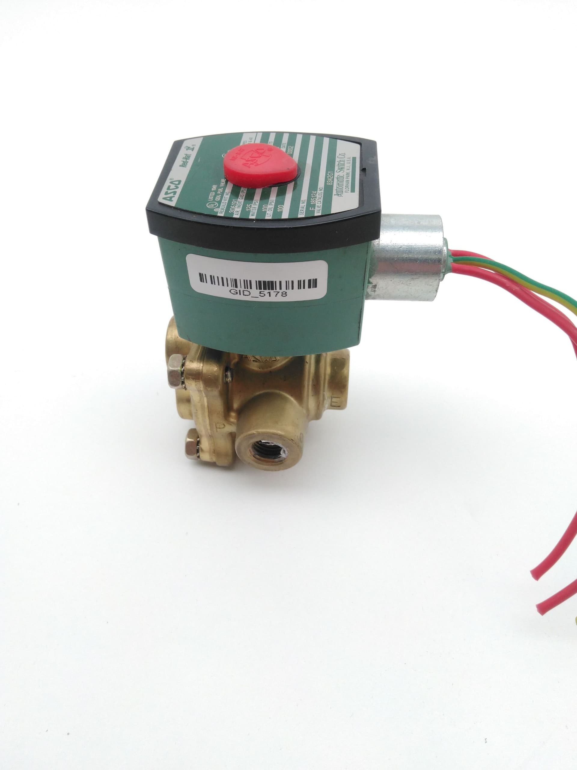 ASCO 8342G1 Solenoid Valve, 4-Way, 1/4"NPT
