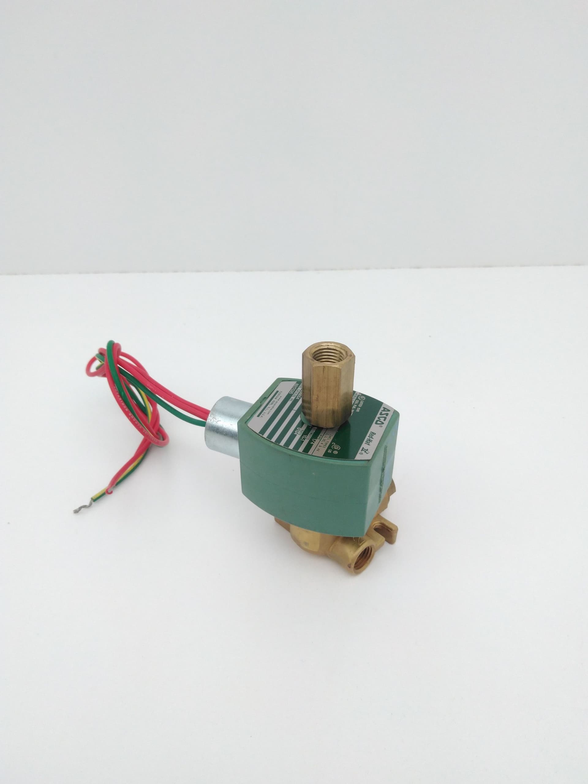 ASCO 8317G35 3-Way Solenoid Valve, Brass, 1/4", NC, Quick Exhaust, 120VAC/60Hz