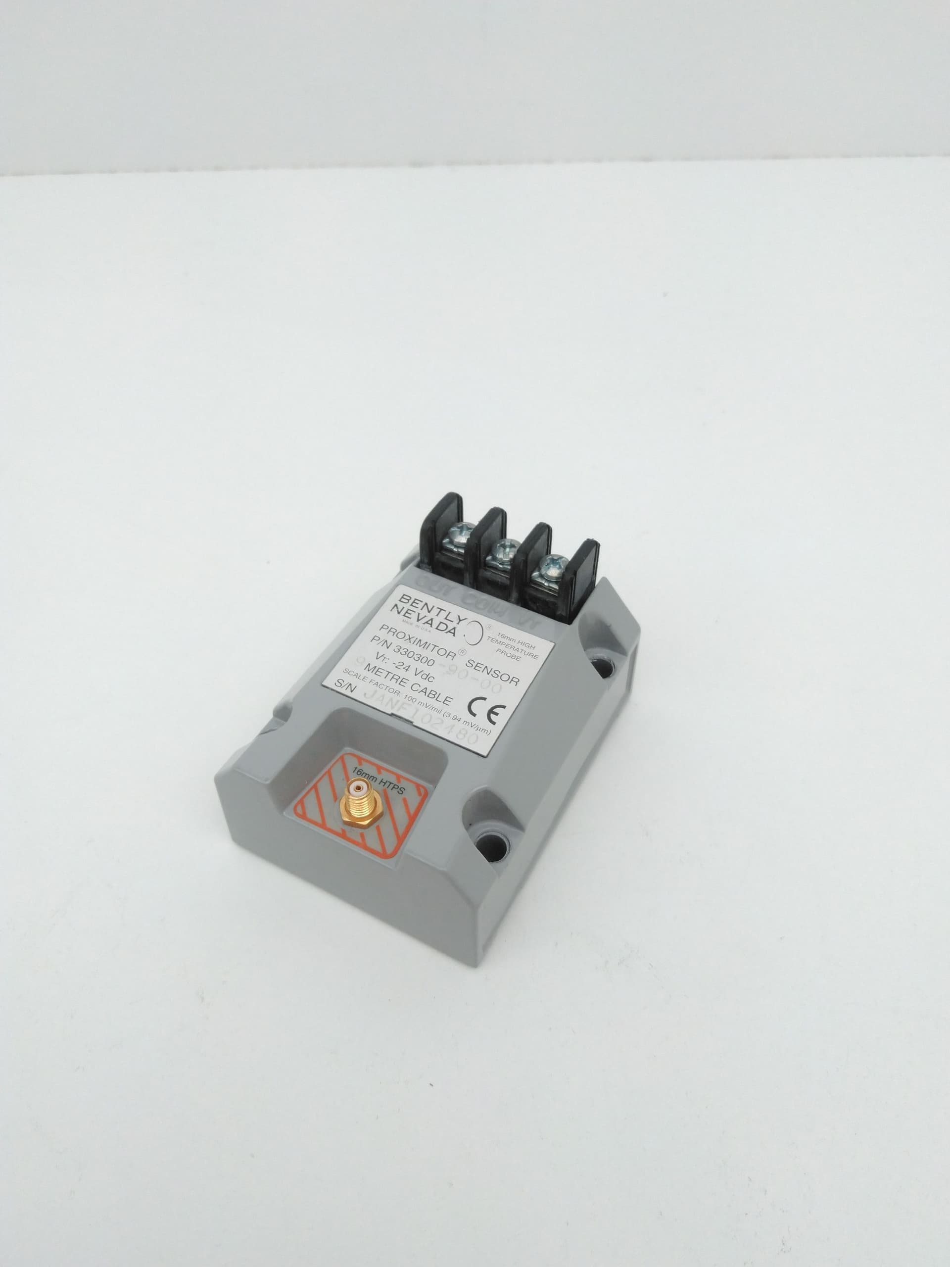 Bently Nevada 330300-90-00 Proximitor Sensor, 16mm High Temp Probe, 24VDC