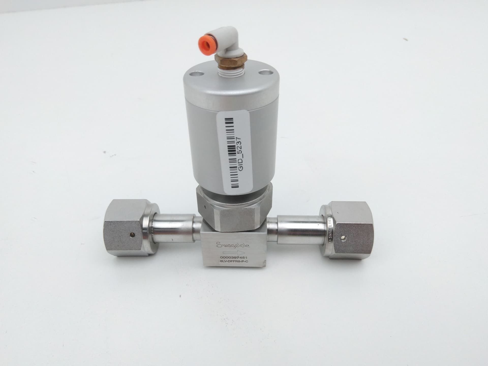 Swagelok 6LV-DFFR8-P-C 316L UHP High Flow Diaphragm Valve, 1/2 in. Female VCR