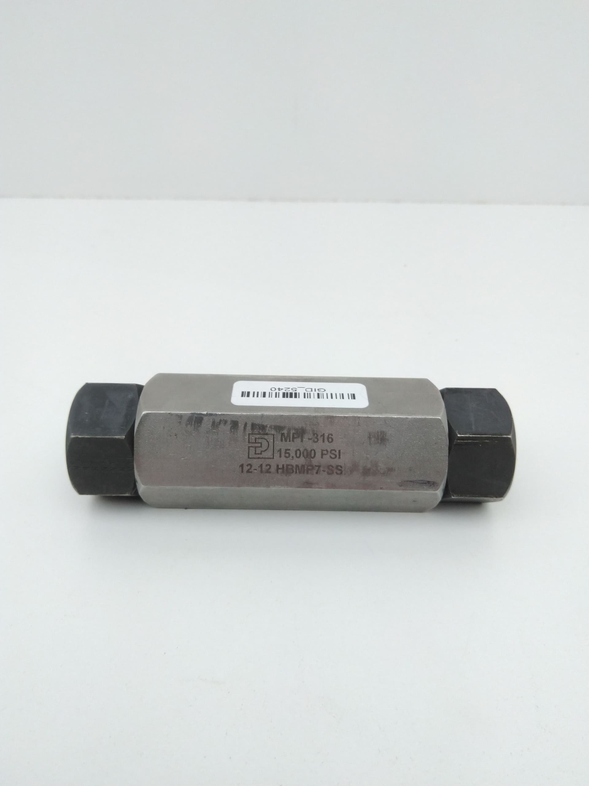 Parker 12-12 HBMP7-SS MPI Union Connector 3/4" 316SS 15000PSI Fitting