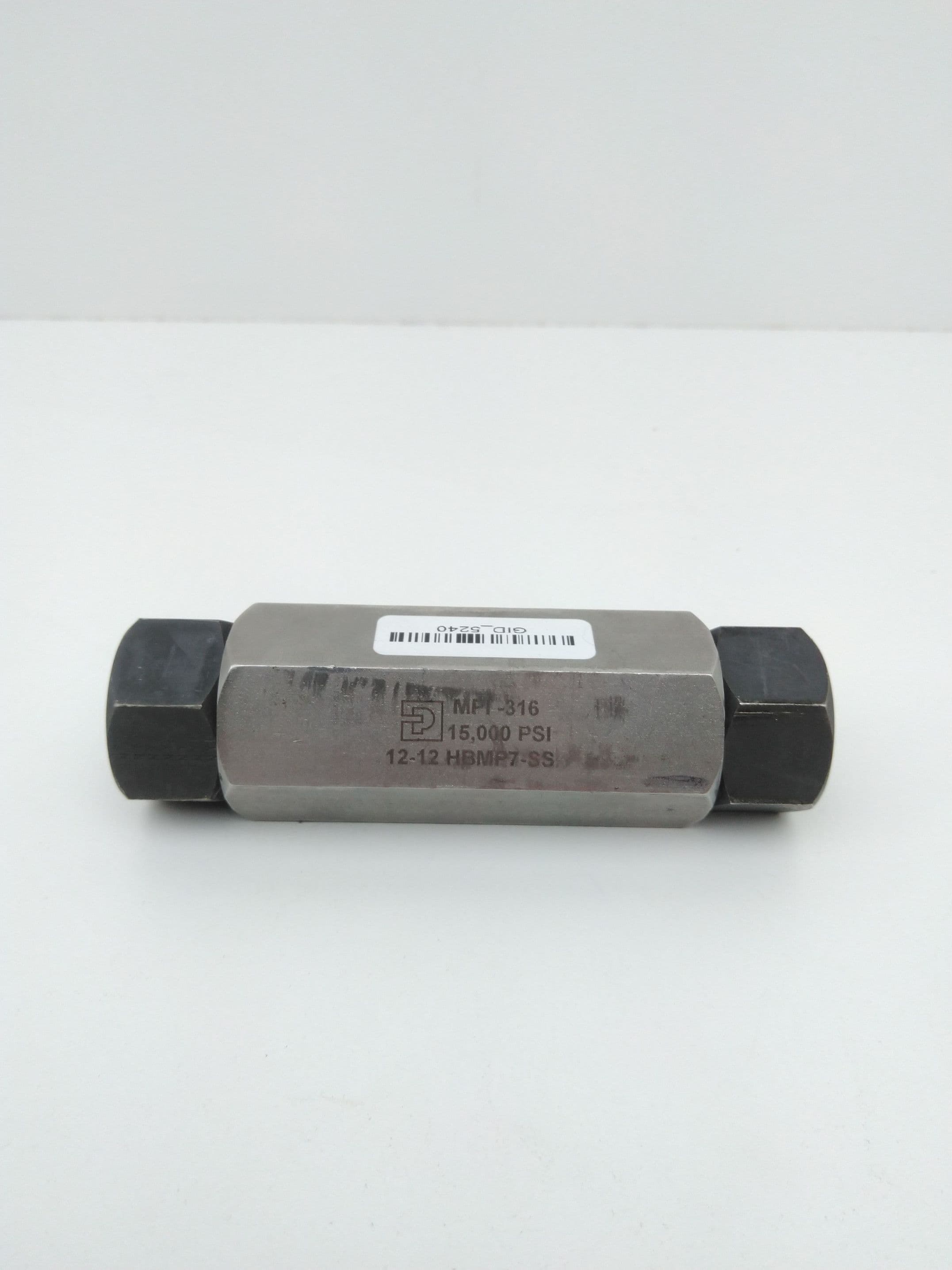 Parker 12-12 HBMP7-SS MPI Union Connector 3/4" 316SS 15000PSI Fitting