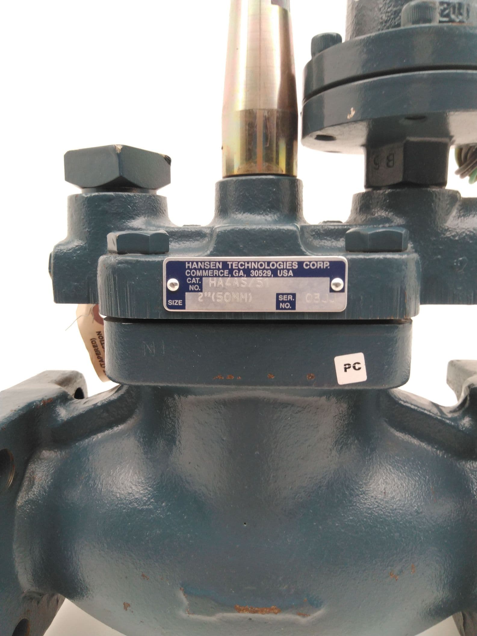 Hansen Technologies Corp HA4AS/51, 2"(50mm) Pressure Regulator Range A