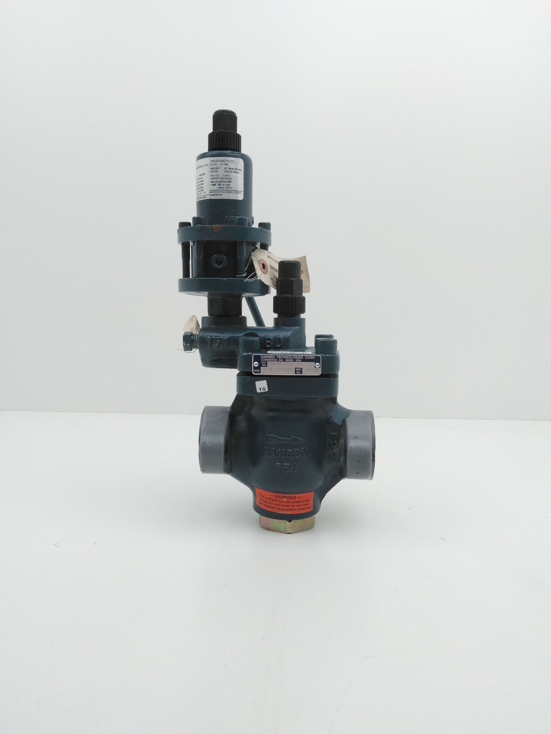Hansen Technologies Co HA4AO/01, 3/4"(20mm) Outlet Press. Regulator, Range V.