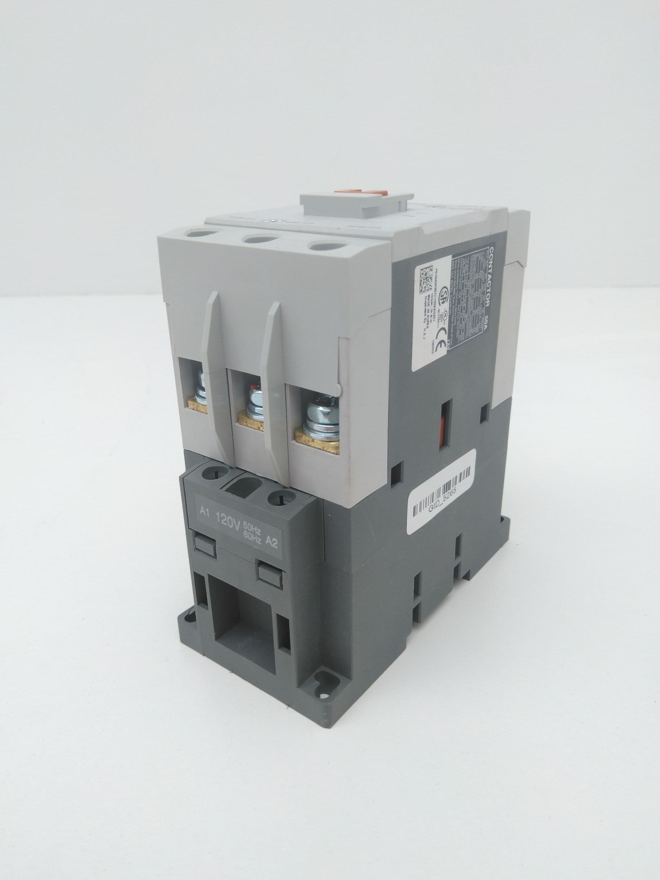 Carlo Gavazzi CC50 Contactor, 50A, 3P, 120V Coil