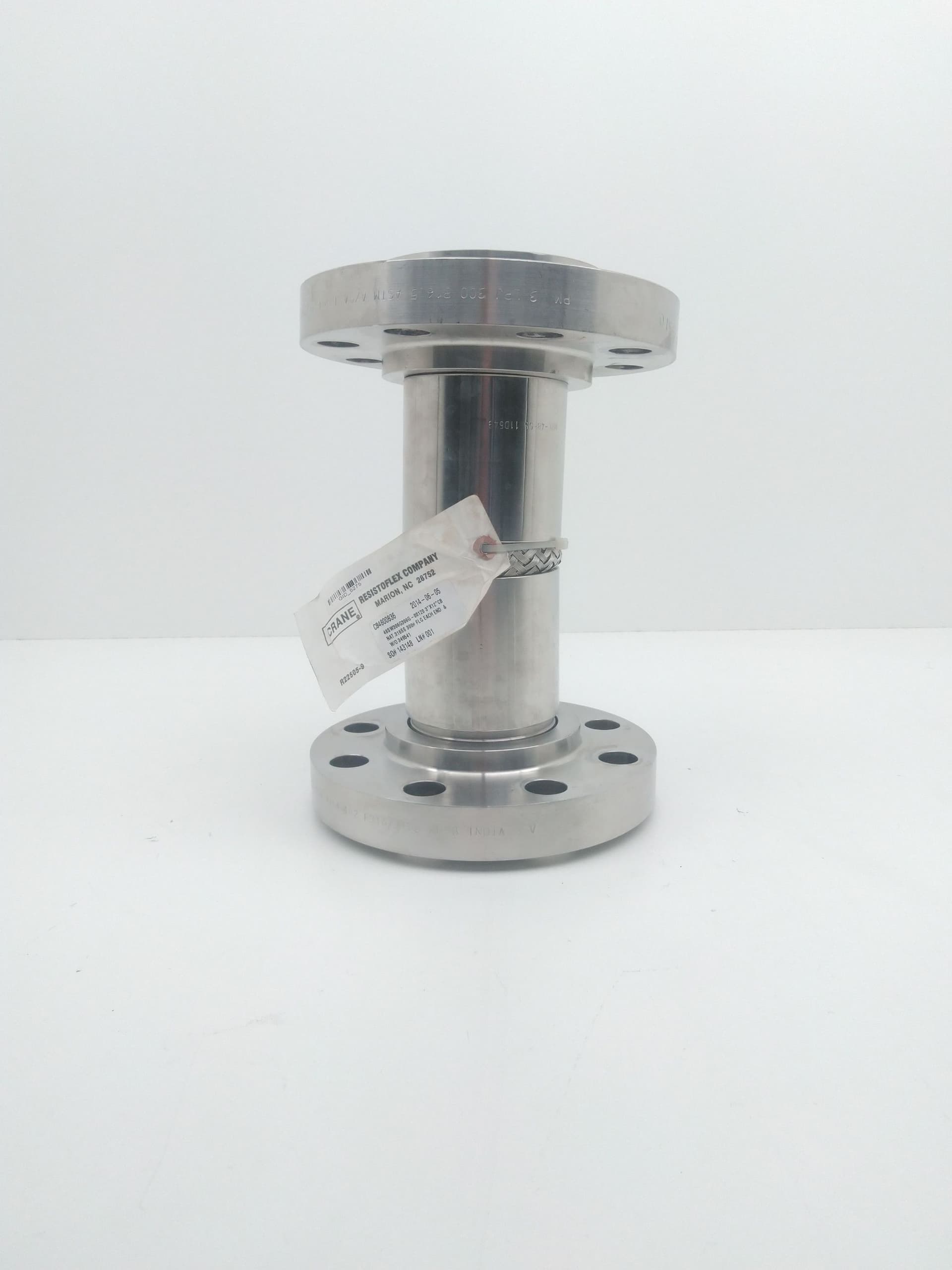 Crane Resistoflex 48SW306G306G Hose Assembly 3" X 12" PTFE, 316SS flanges