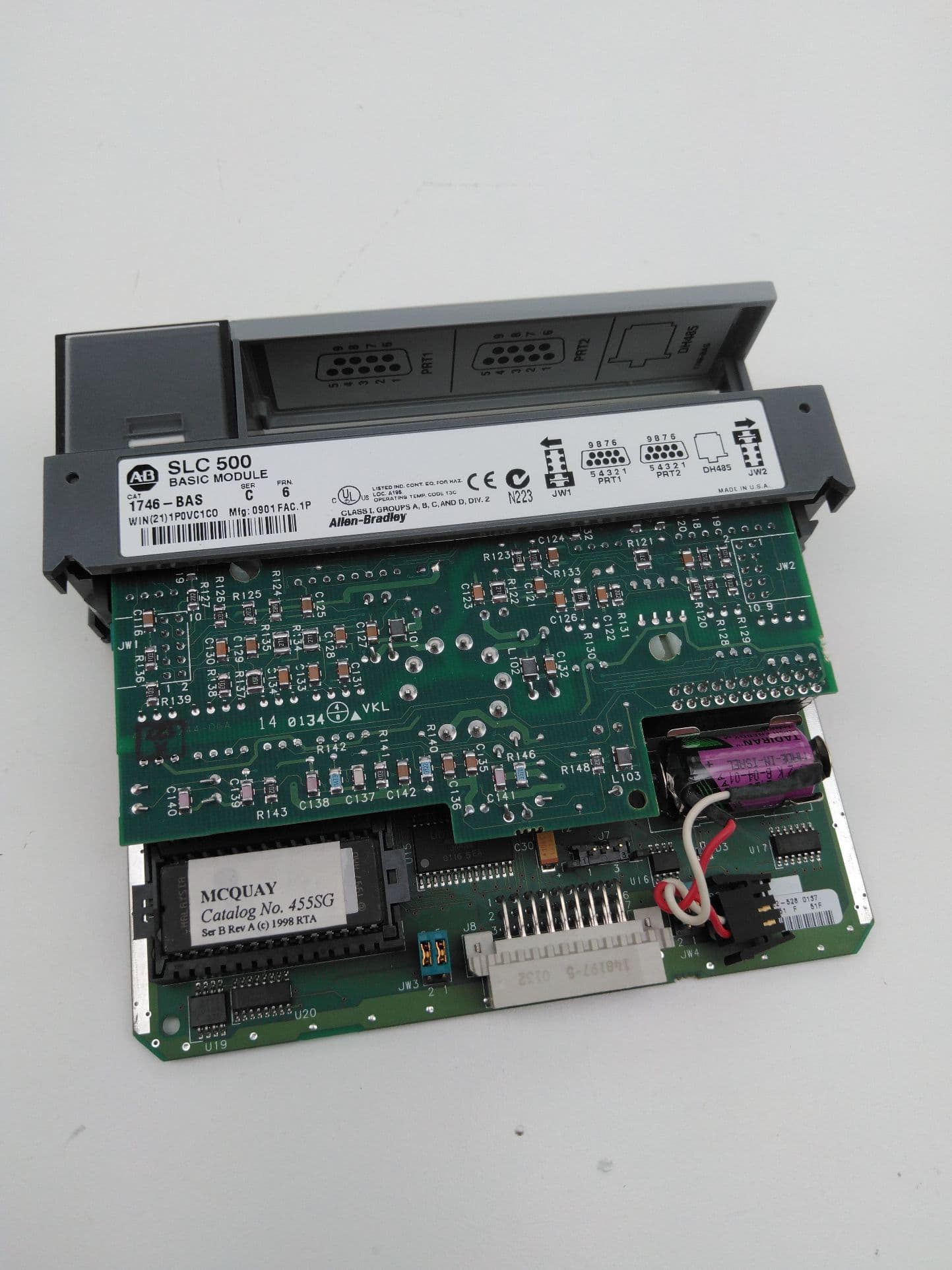 Allen-Bradley 1746-BAS SLC 500 BASIC Module, 2 Serial Ports, SER C, FRN.6