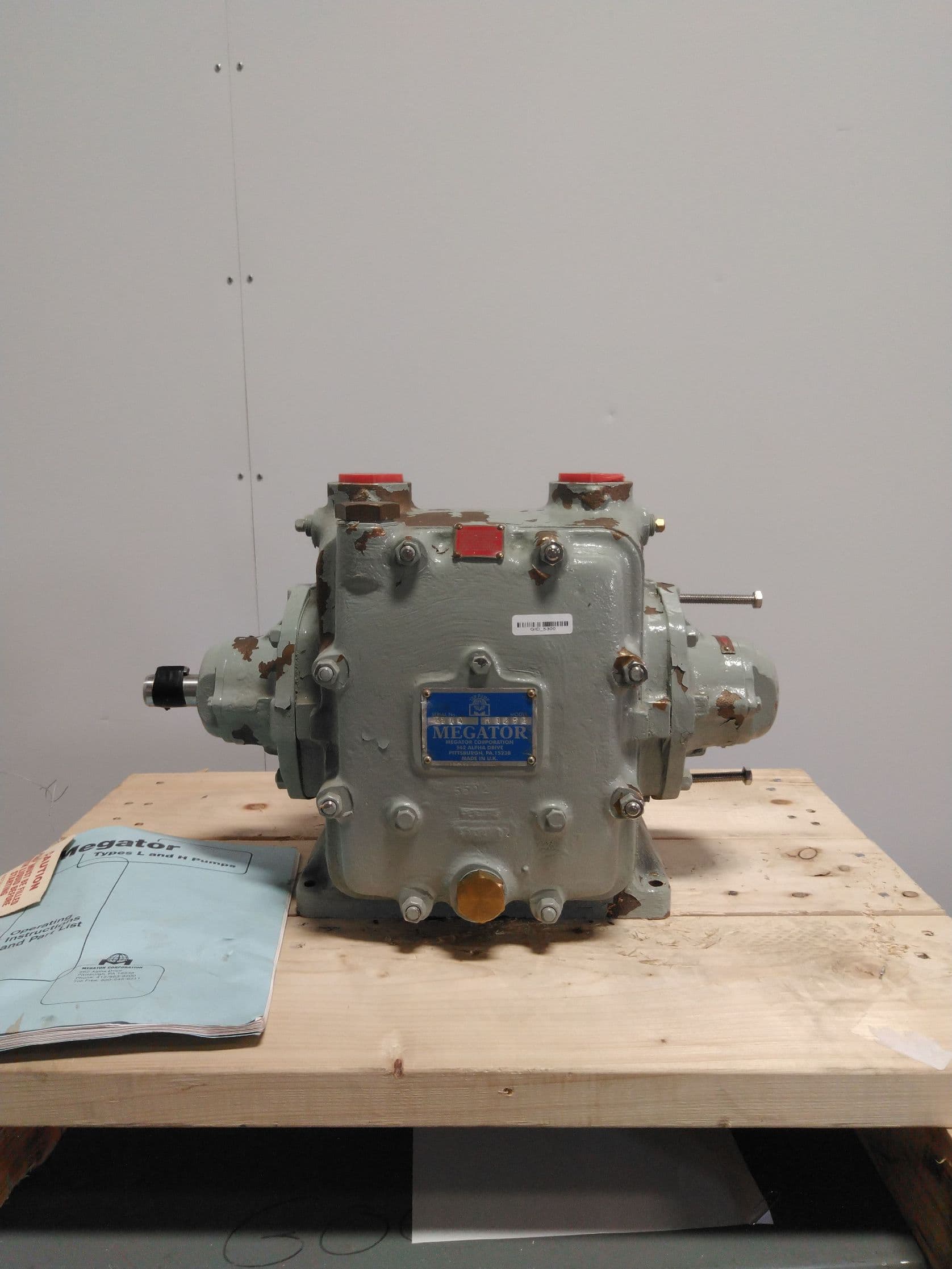 Megator Corporation H 125B Pump, Sliding Shoe positive displacement ,20 GPM