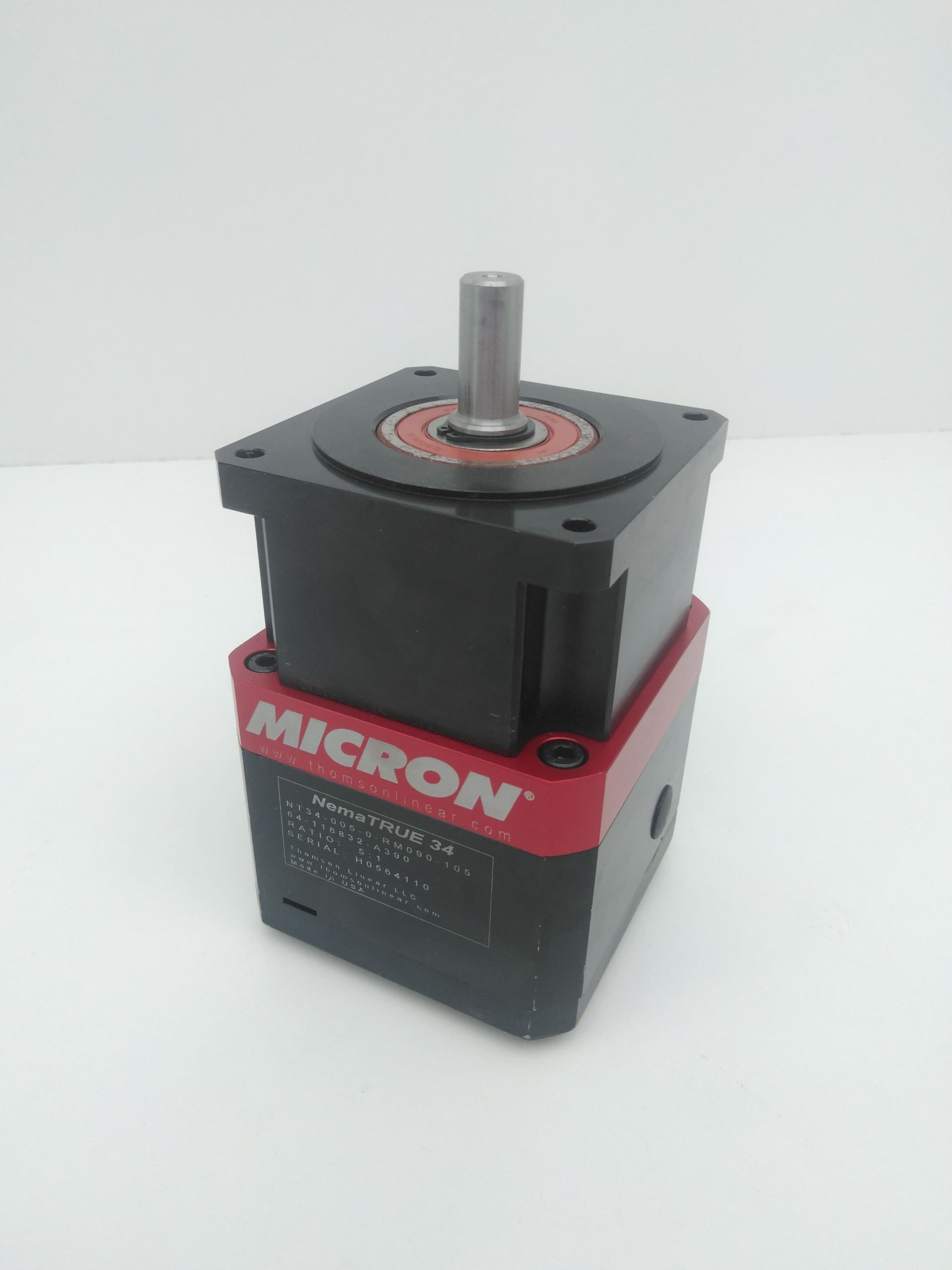 Thomson Micron NT34-005-0-RM090-105 NemaTRUE 34 Planetary Gearbox 5:1 Ratio