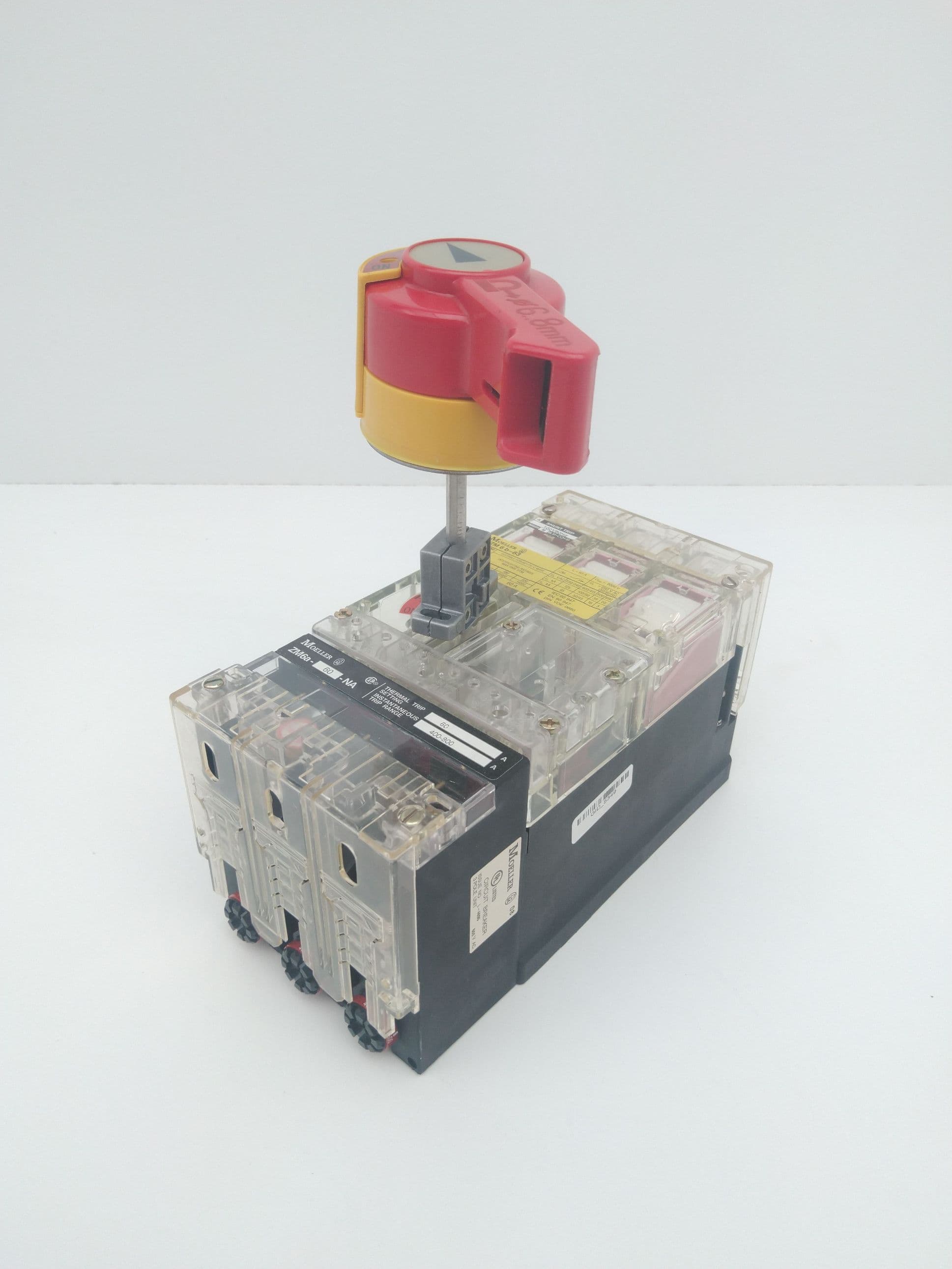 Moeller NZM 6 B-63 / ZM6A-60-NA Circuit Breaker, 60A Trip, 3P, 600V, 63A Frame