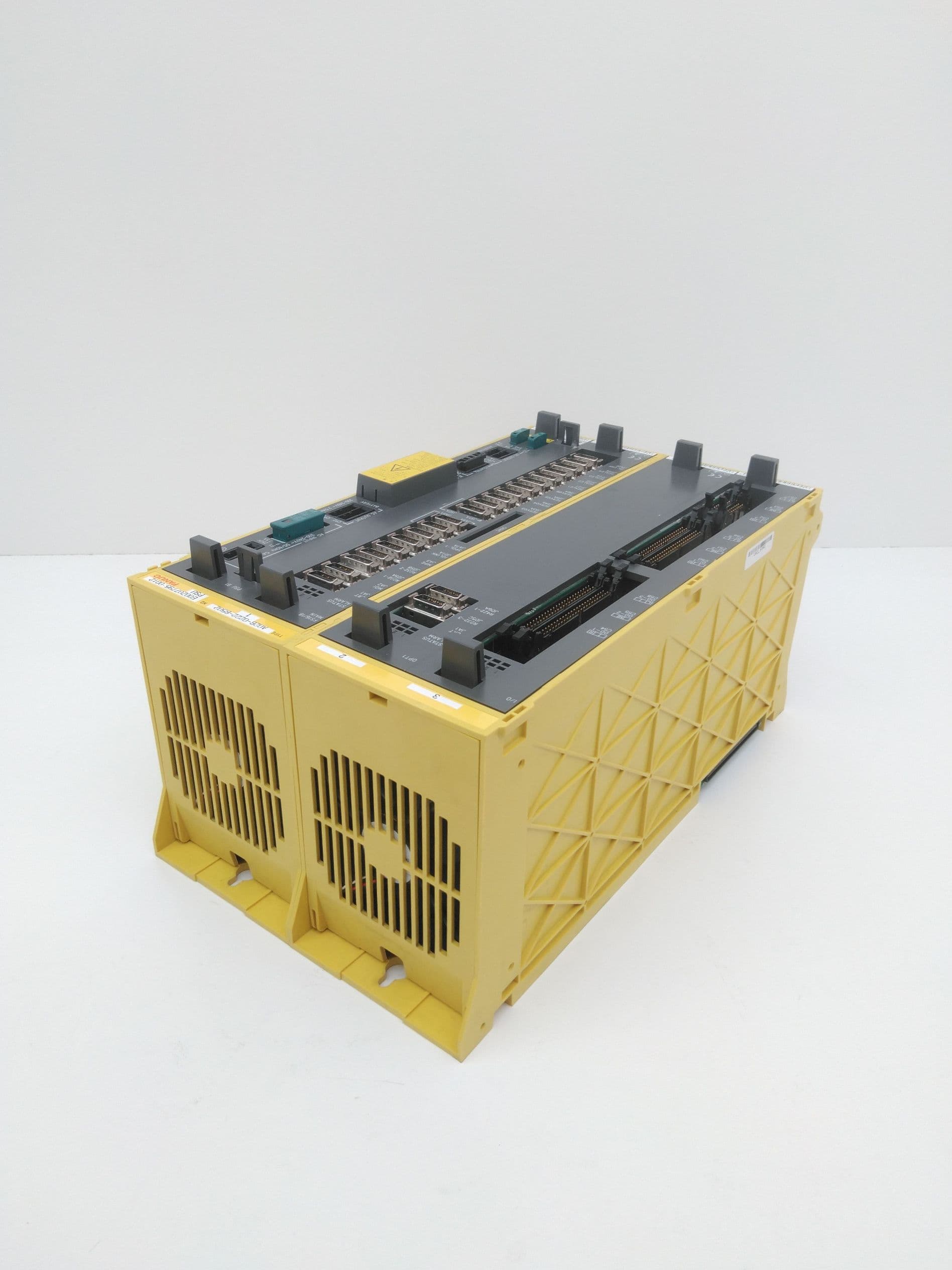 Fanuc A02B-0222-B502 CNC Control Rack w/ CPU, I/O, Power Supply, Option Modules