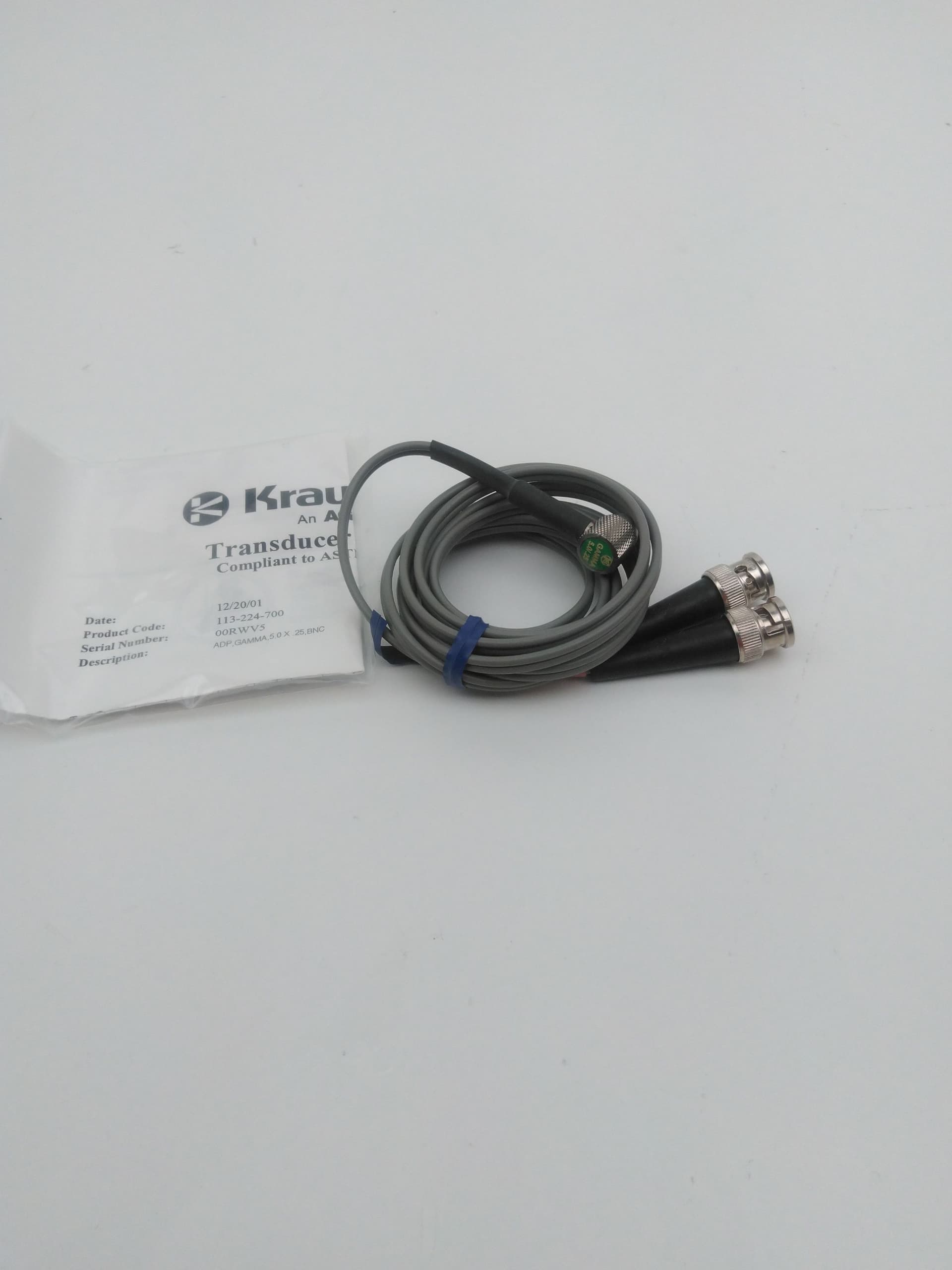 Krautkramer Waygate 113-224-700 Transducer, Finger Tip, ADP-Dual-Element