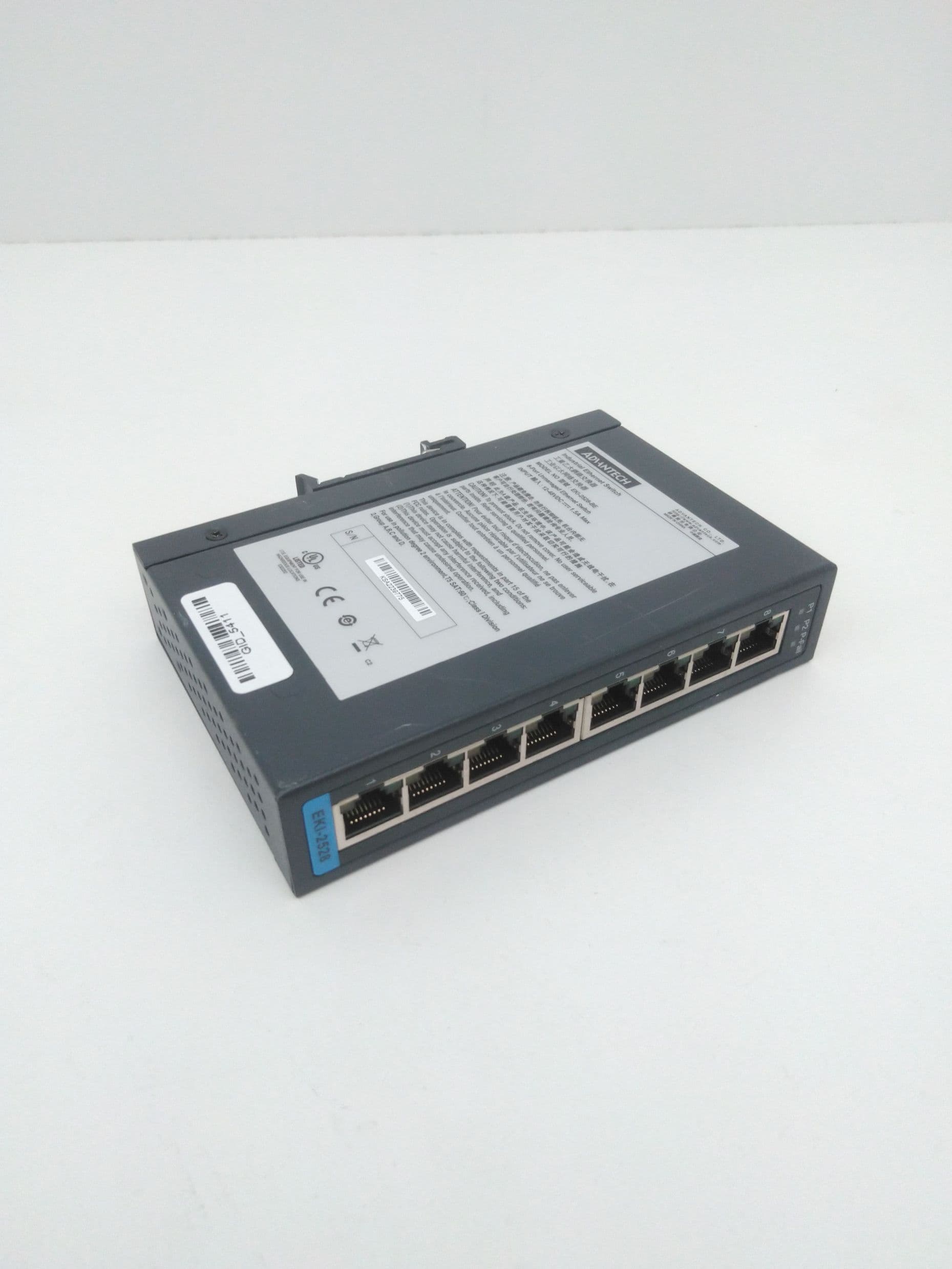 Advantech EKI-2528 Unmanaged Industrial Ethernet Switch, 8-Port, 10/100Mbps