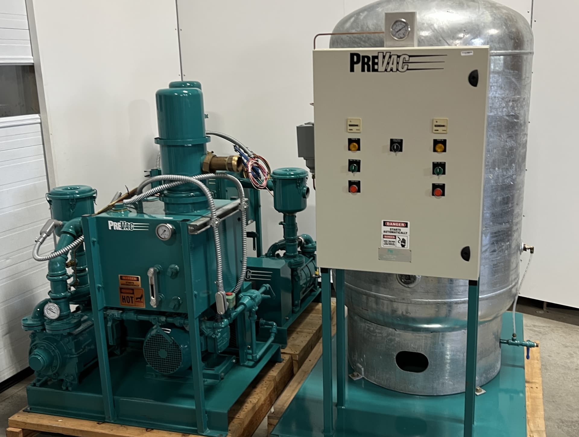 Air Energy PreVac OSD-007-H-240 Dual 7.5HP Liquid Ring Vacuum Pump System
