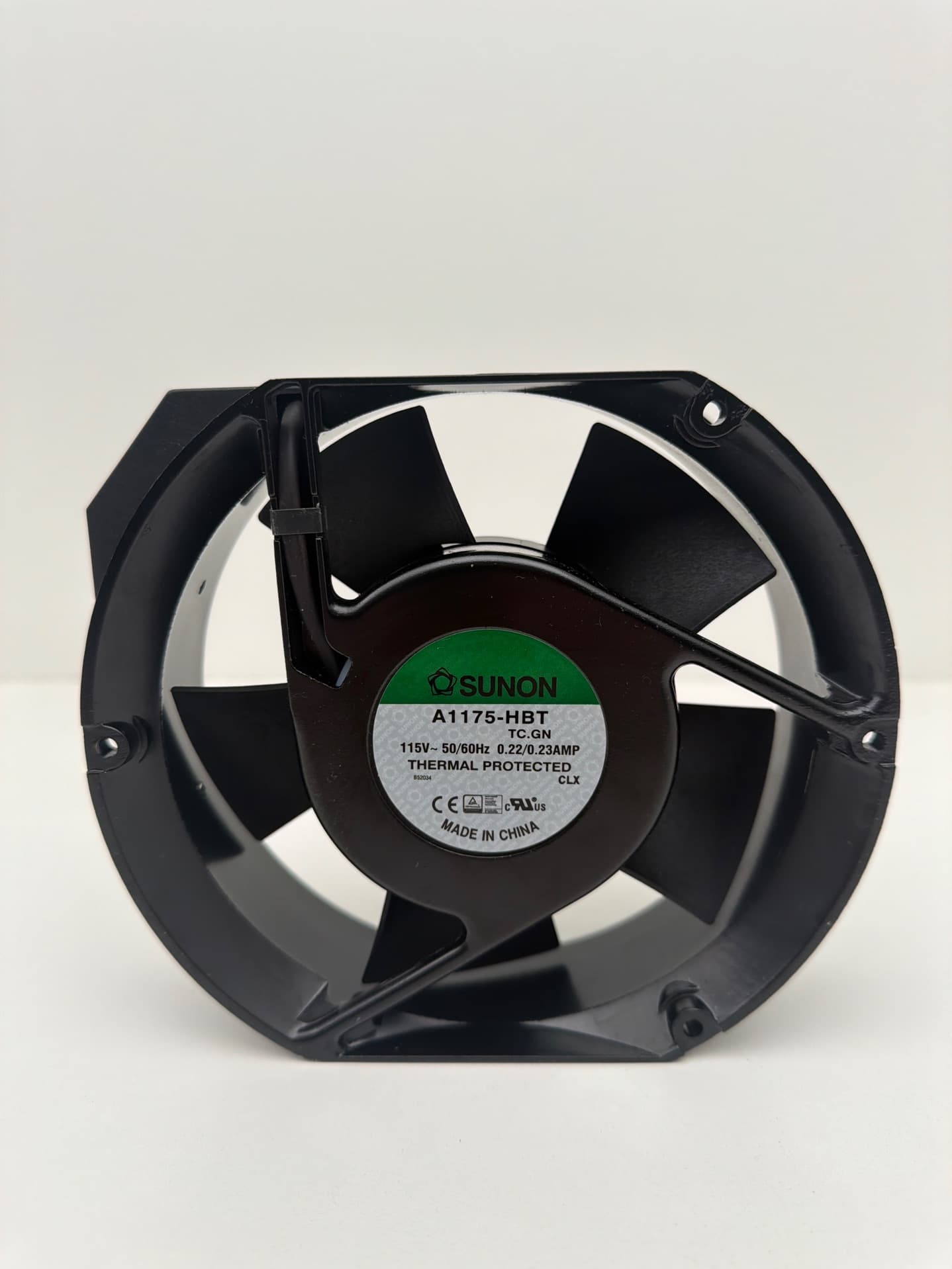 Sunon A1175-HBT TC.GN Axial Fan, 172mm, 115VAC, 50/60Hz, 0.22/0.23AMP