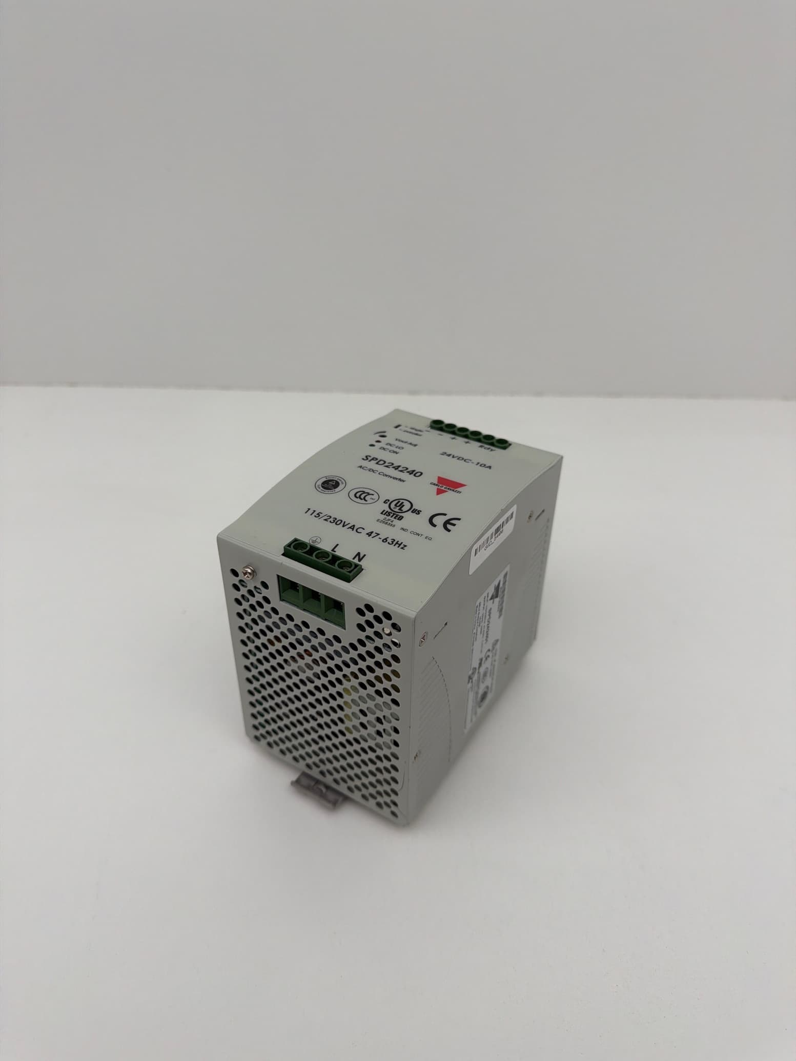 Carlo Gavazzi SPD242401 Switching Power Supply, DIN-Rail, 24VDC, 10A, 240W