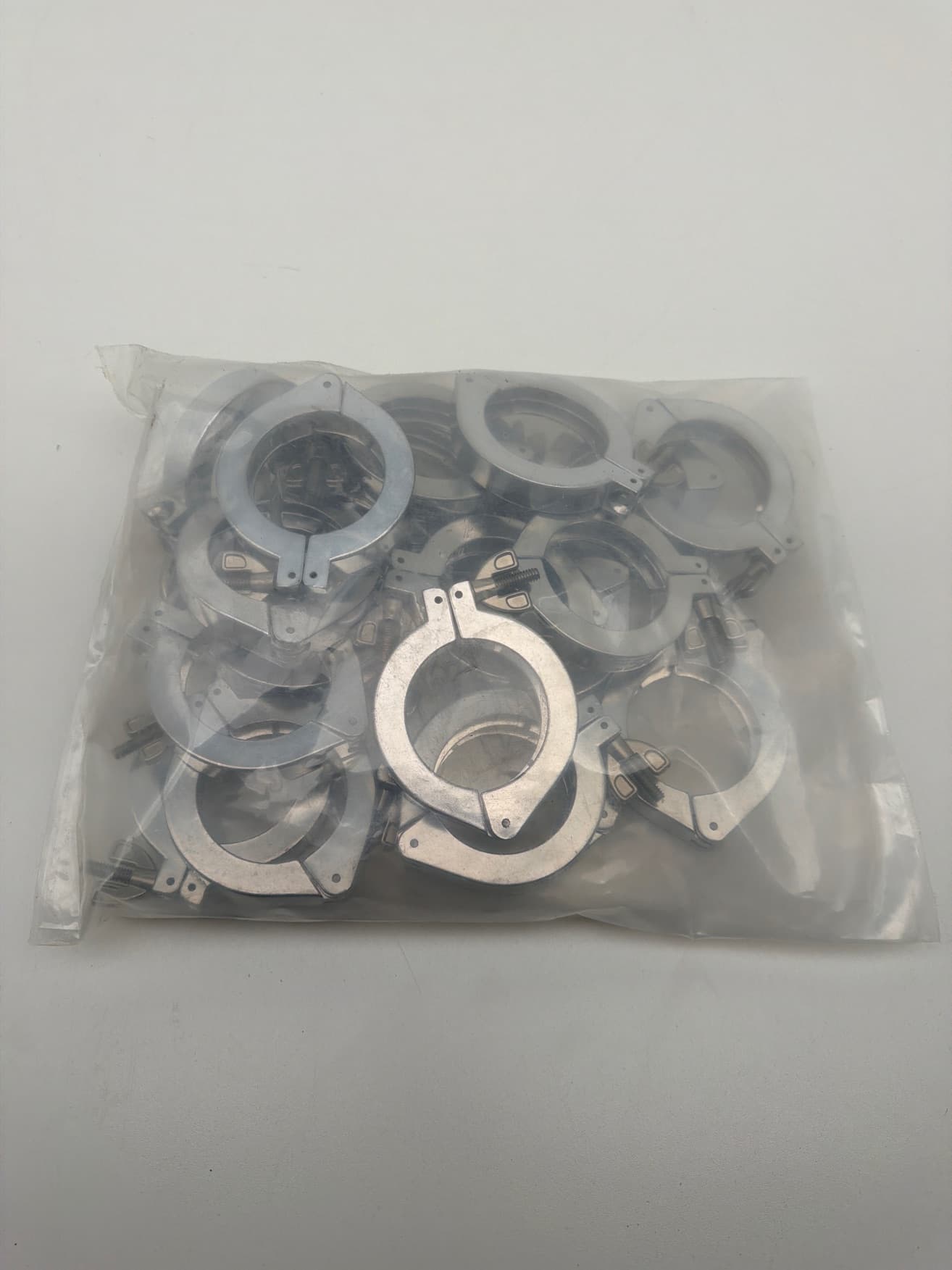 Nor-Cal NW-50-CP ISO-KF Wing Nut Hinged Clamps, Aluminum