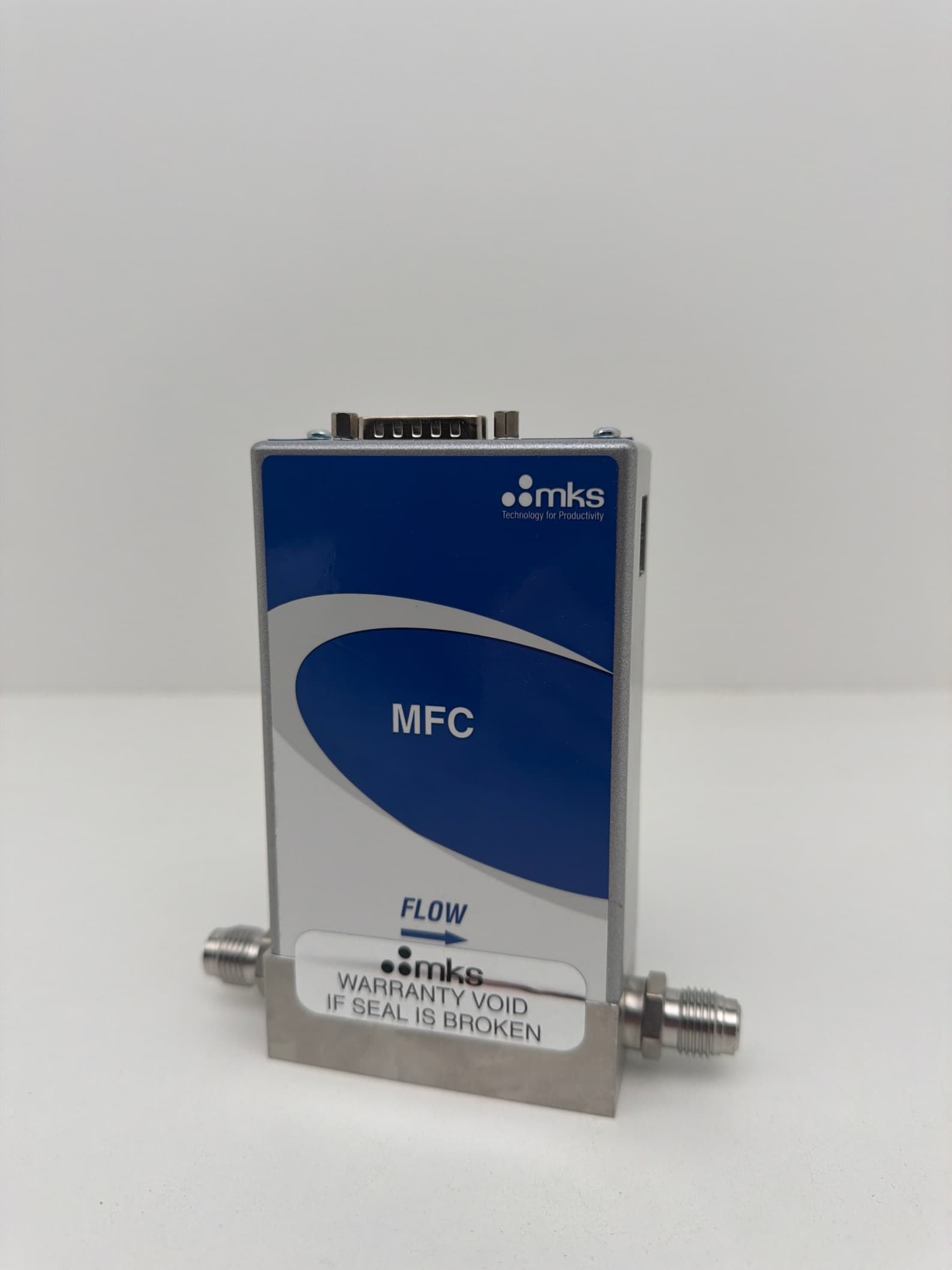 MKS GE50A004502RBV020 Mass Flow Controller, 500 SCCM, Argon, 1/4" VCR