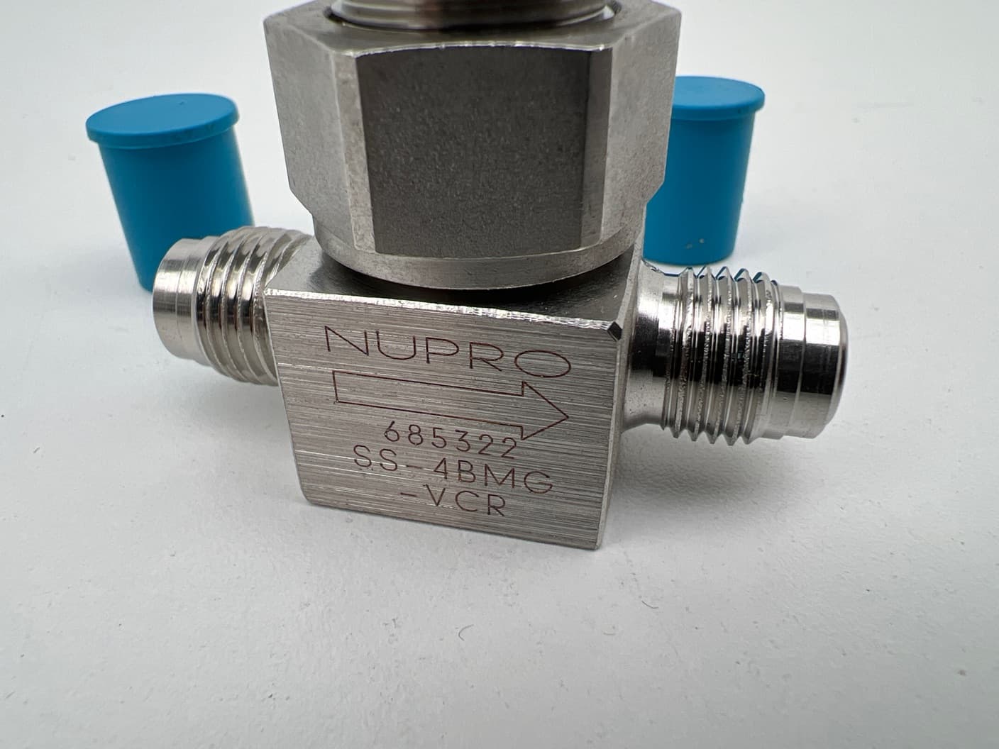 NUPRO Swagelok SS-4BMG-VCR Metering Valve 1/4" Male VCR Stainless Steel Bellows