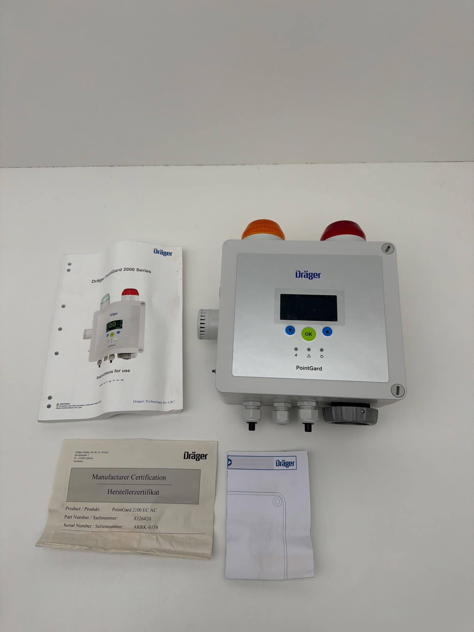 Drager PointGard 2100 EC AC 8326420 Gas Detection System, Self-Contained
