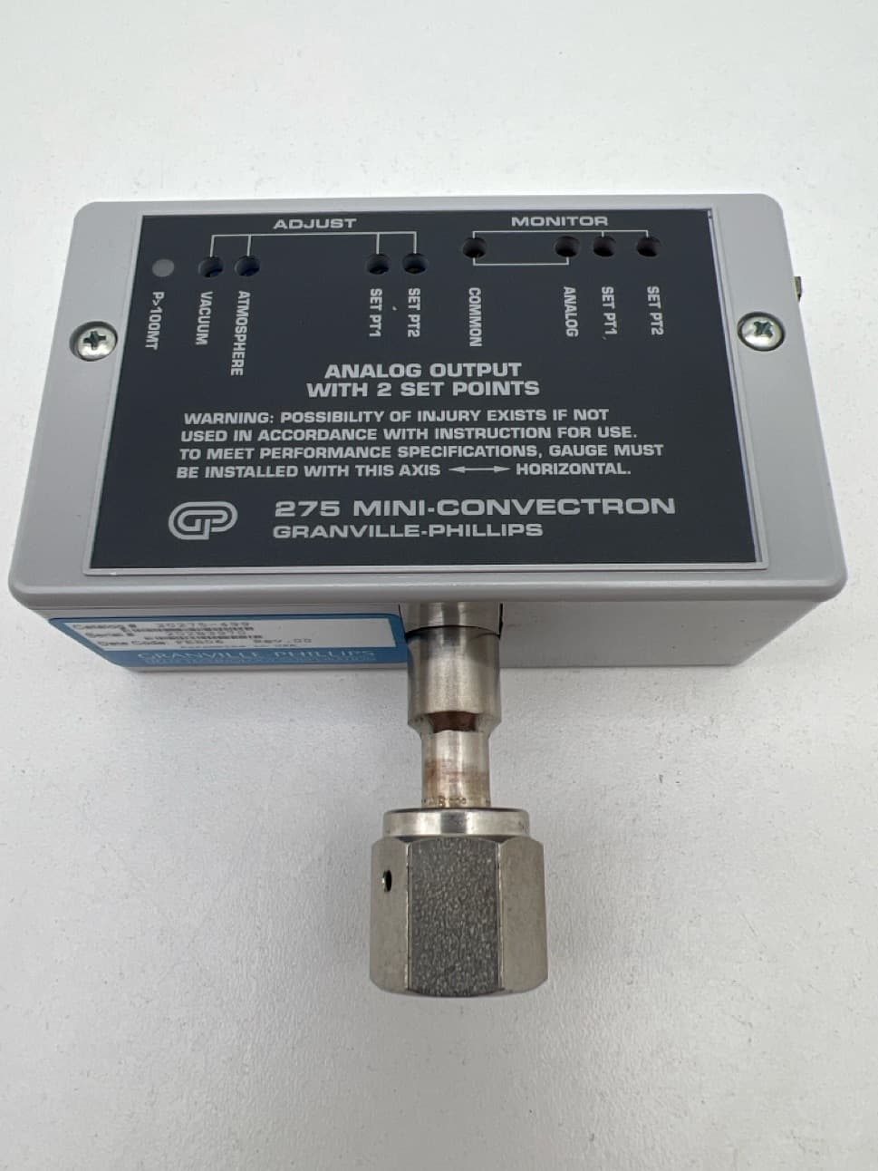 Granville Phillips 20275-499 Mini Convectron Gauge -- VCR