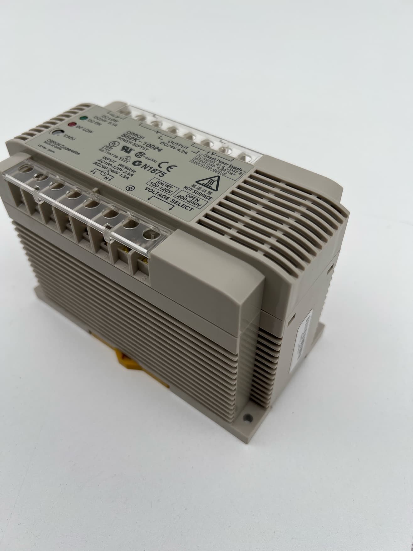 Omron S82K-10024 Power Supply, 4.2A, 24VDC