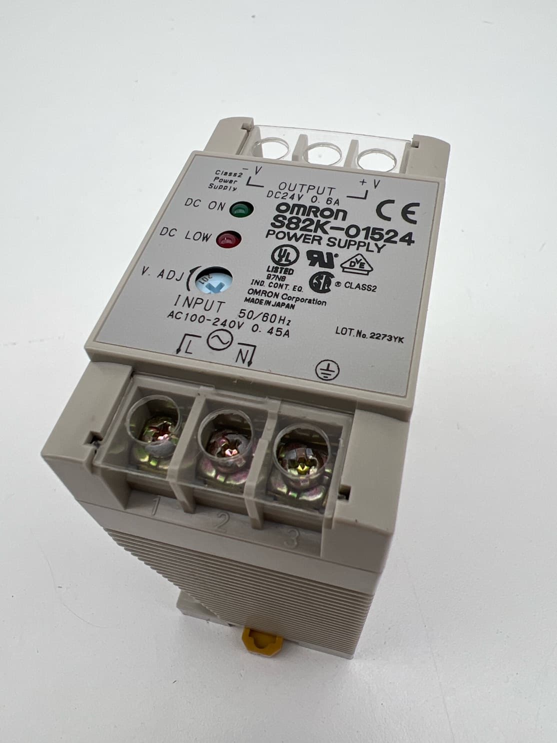 Omron S82K-01524 Power Supply, 0.6A, 24VDC