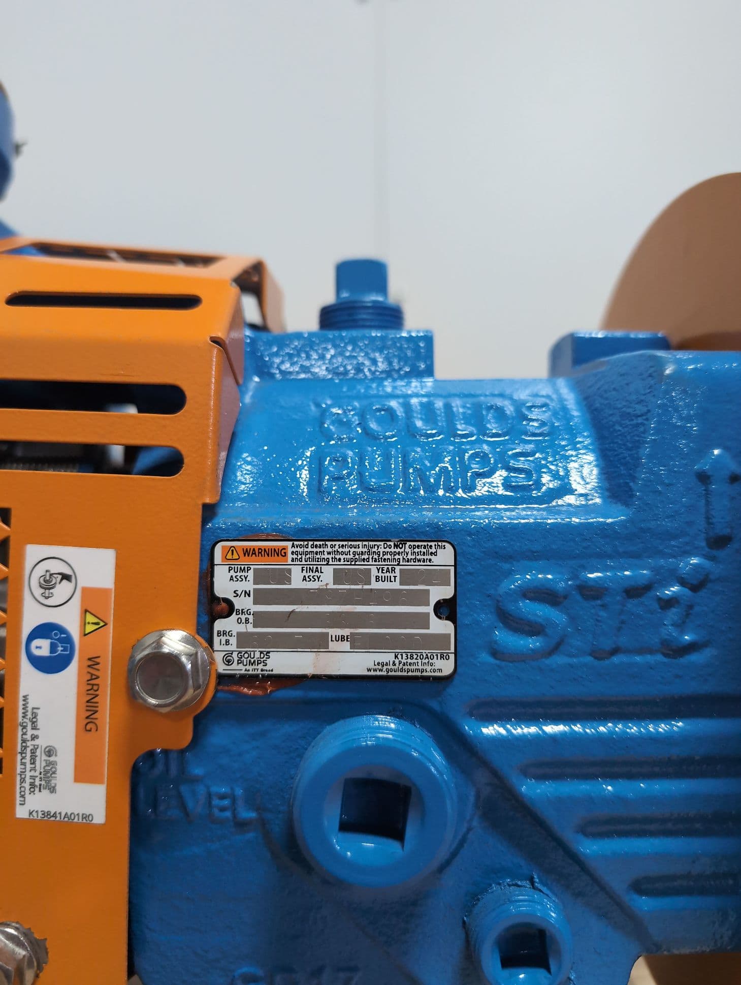 Goulds 3196STi,1.5 x3 -8, DI/316SS Centrifugal Pump ,165 GPM,200H.F.