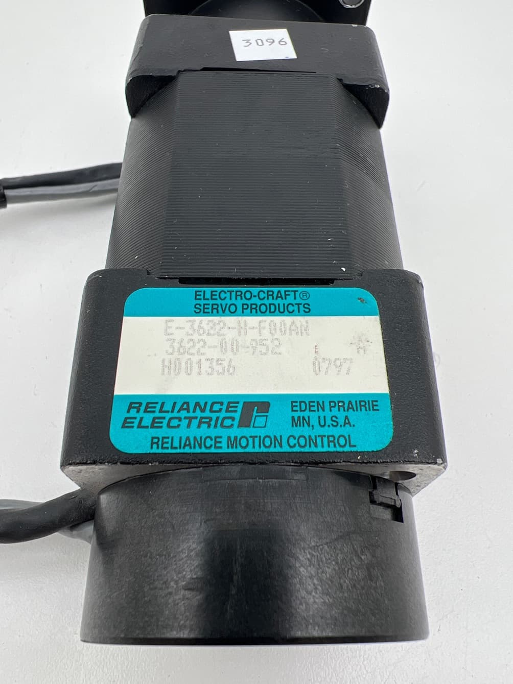 Reliance Electric E-3622-H-F00AN Brushless Servo Motor w/ Encoder 77676-150