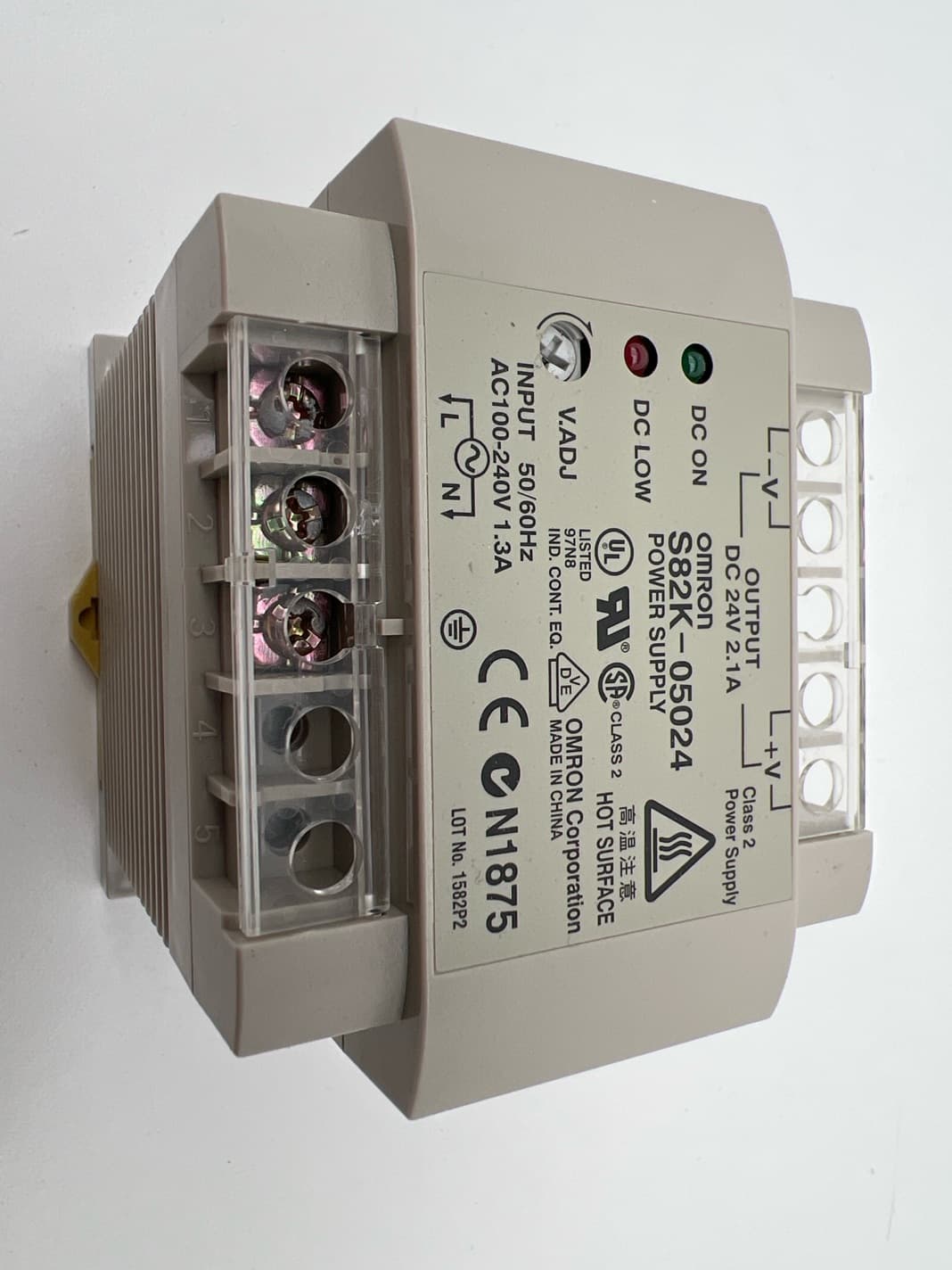 Omron S82K-05024 Power Supply, 2.1A, 24VDC